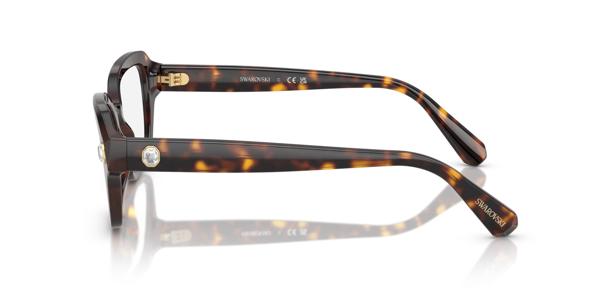 Swarovski SK2039 1002 Montature da vista Acetato Tartaruga Pillow Normale - immagine 4