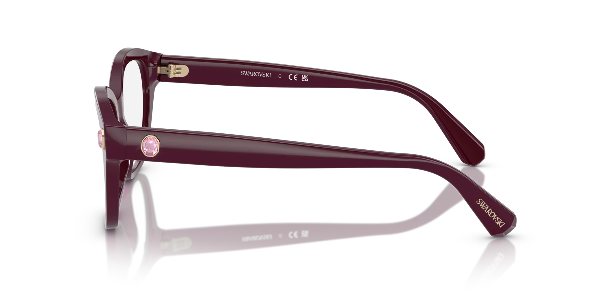 Swarovski SK2038 1044 Montature da vista Acetato Viola Pillow Normale - immagine 4
