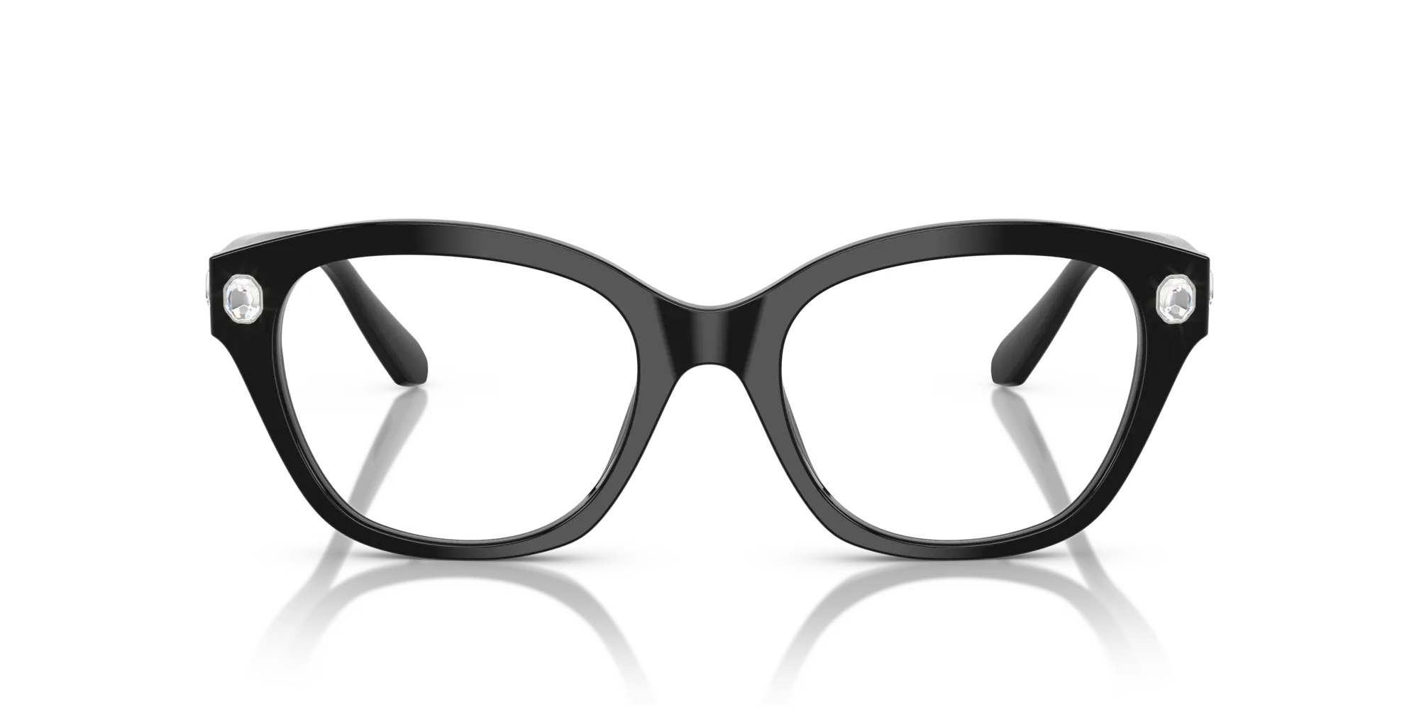 Swarovski SK2038 1001 Montature da vista Acetato Nero Pillow Normale - immagine 3