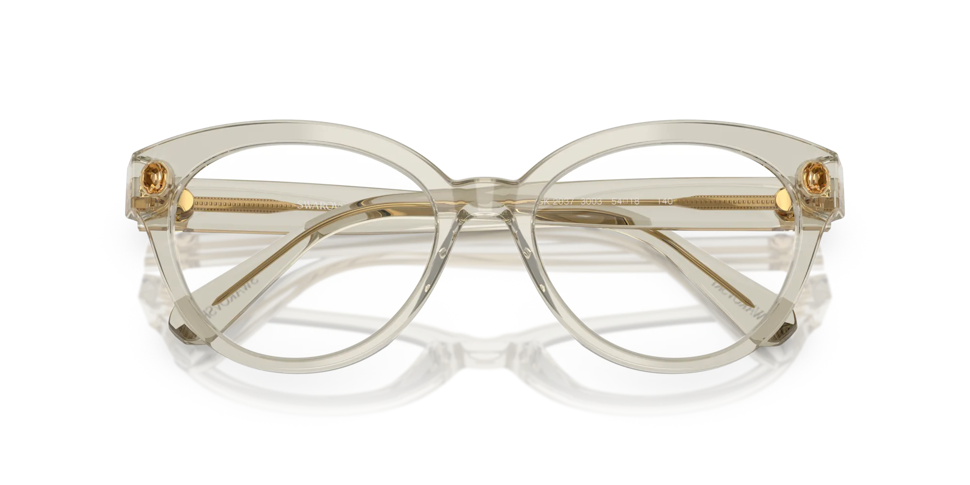 Swarovski SK2037 3003 Montature da vista Acetato Marrone Rotonda Normale - immagine 2