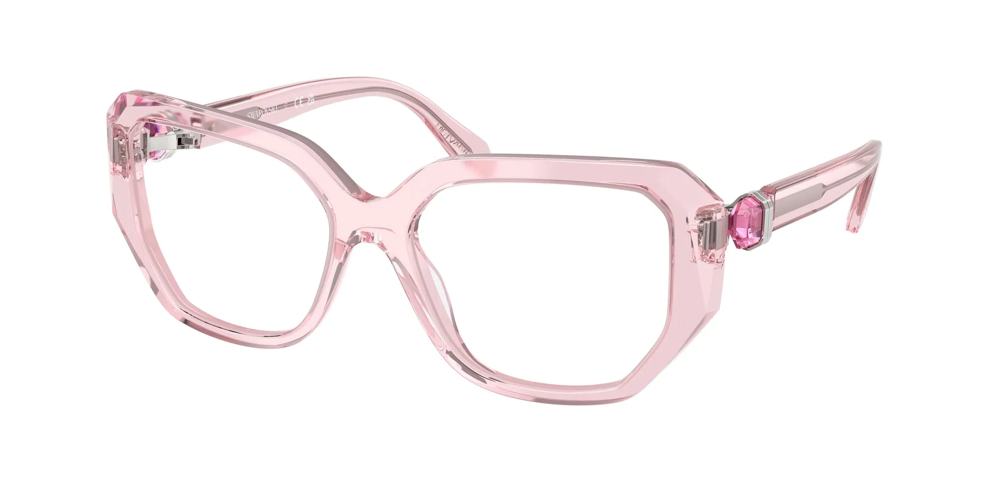 Swarovski SK2035 3001 Montature da vista Acetato Rosa Geometrica Normale - immagine 1