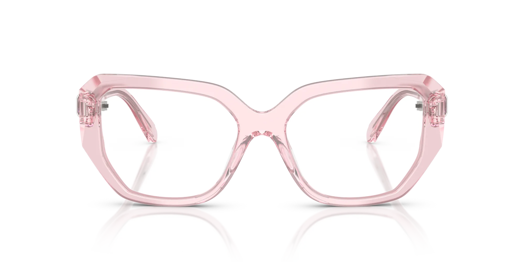 Swarovski SK2035 3001 Montature da vista Acetato Rosa Geometrica Normale - immagine 3