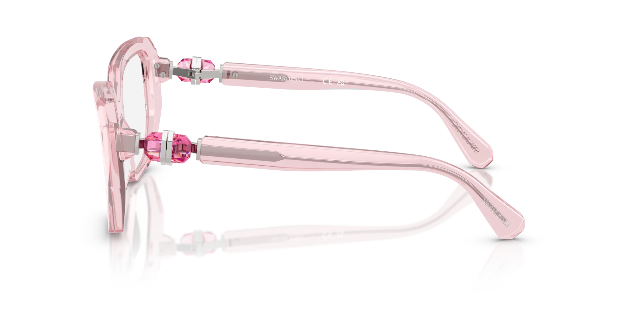 Swarovski SK2035 3001 Montature da vista Acetato Rosa Geometrica Normale - immagine 4