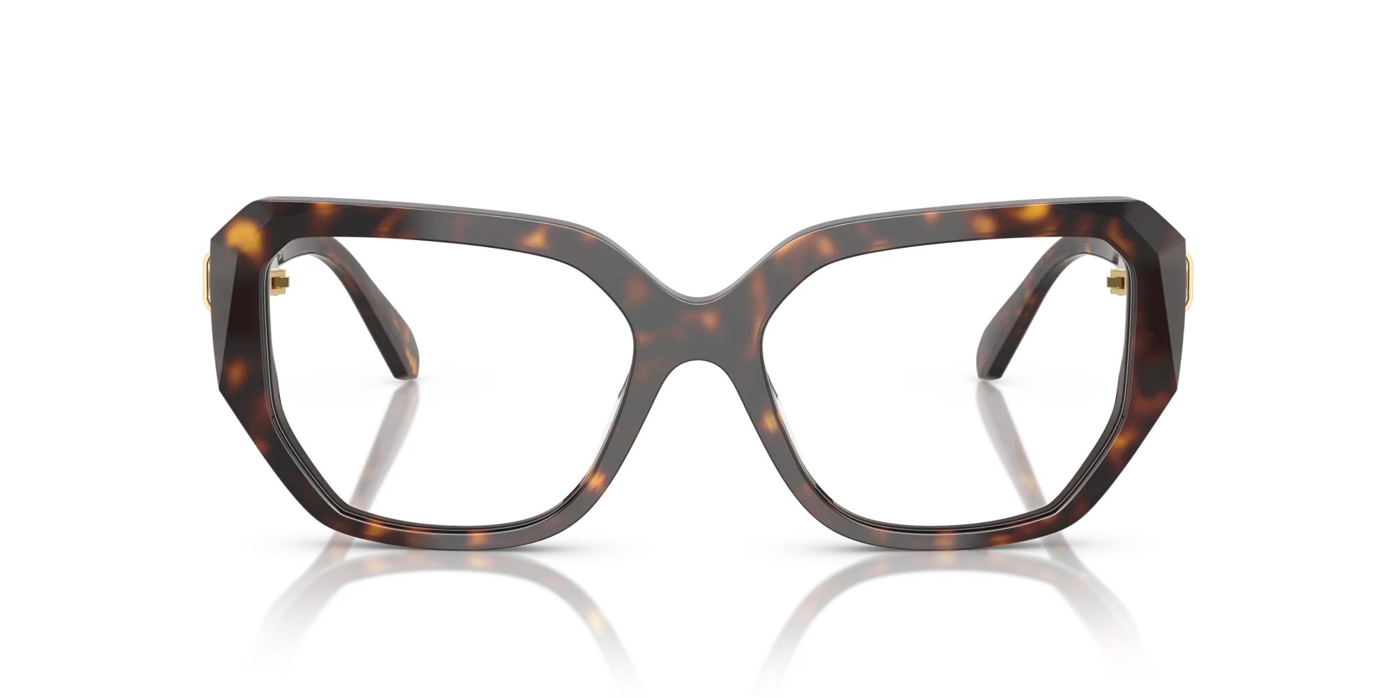 Swarovski SK2035 1002 Montature da vista Acetato Tartaruga Geometrica Normale - immagine 3