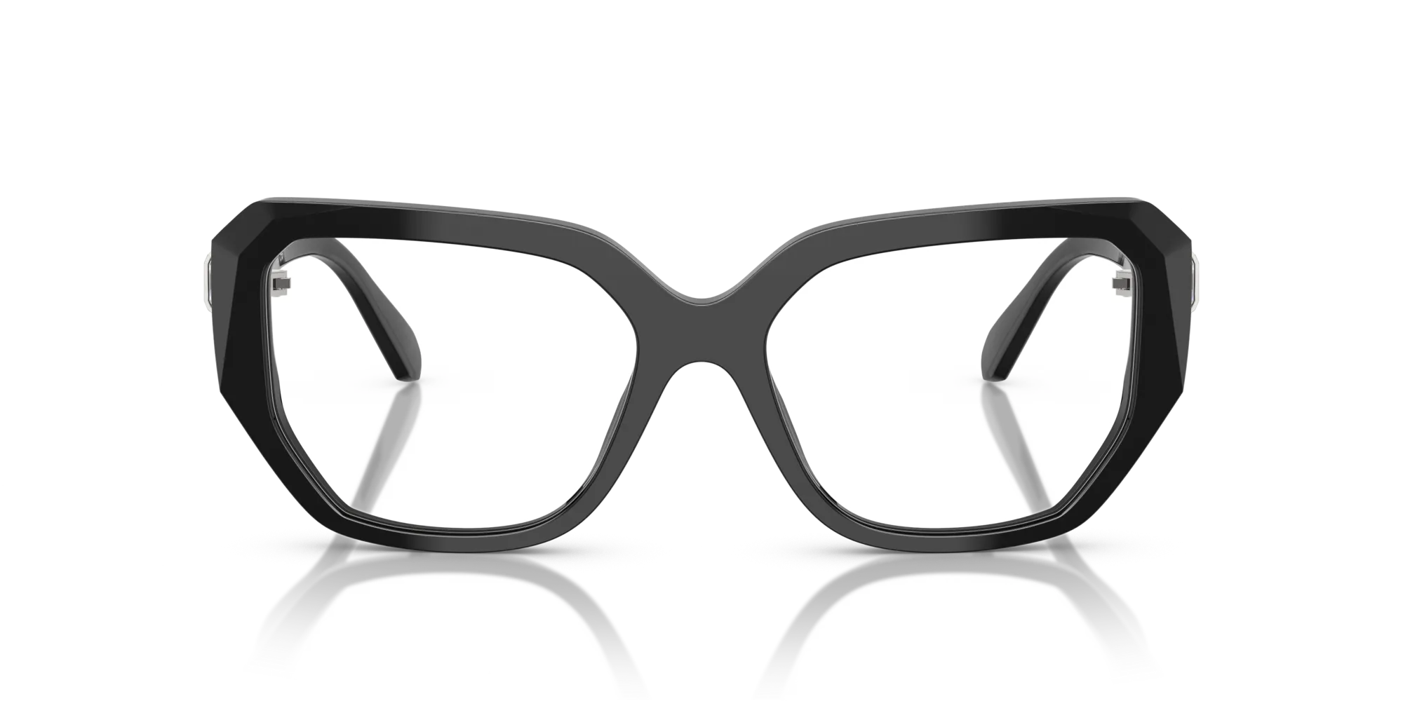 Swarovski SK2035 1001 Montature da vista Acetato Nero Geometrica Normale - immagine 3