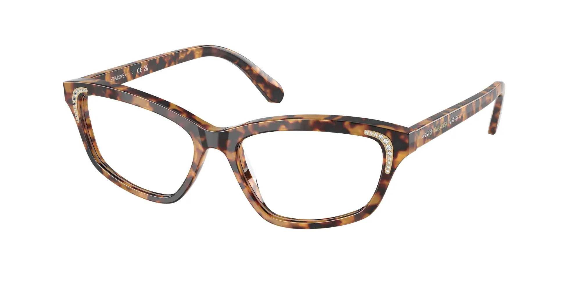 Swarovski SK2034 1040 Montature da vista Acetato Viola Geometrica Normale - immagine 1
