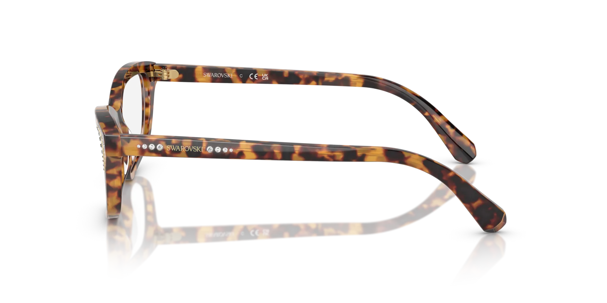 Swarovski SK2034 1040 Montature da vista Acetato Viola Geometrica Normale - immagine 4