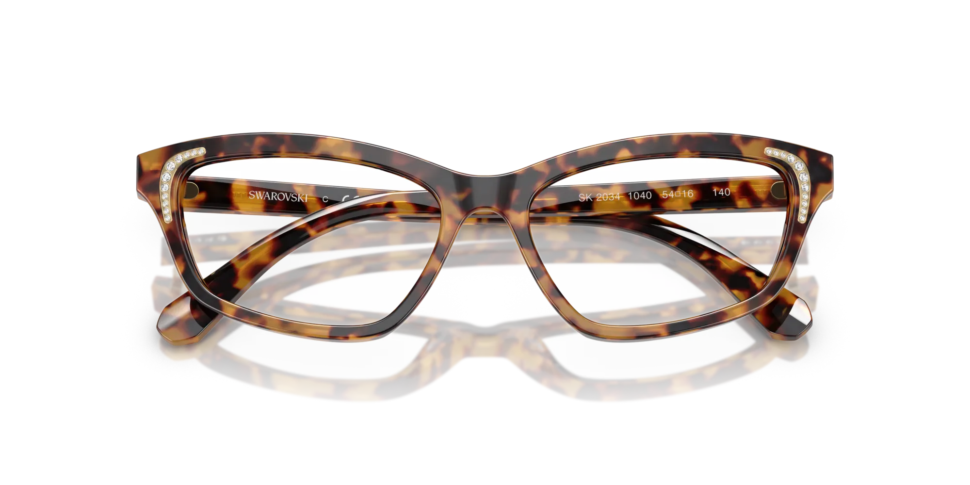 Swarovski SK2034 1040 Montature da vista Acetato Viola Geometrica Normale - immagine 2