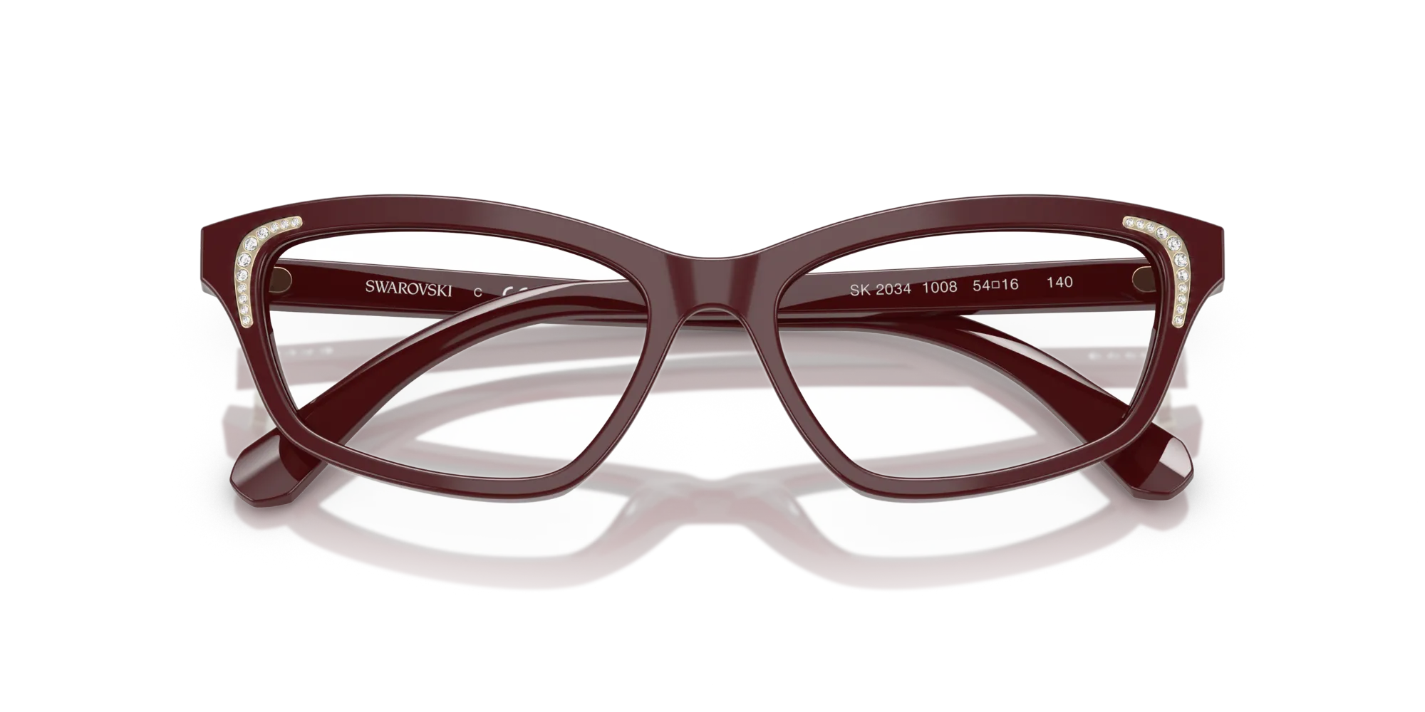 Swarovski SK2034 1008 Montature da vista Acetato Blu Geometrica Normale - immagine 2