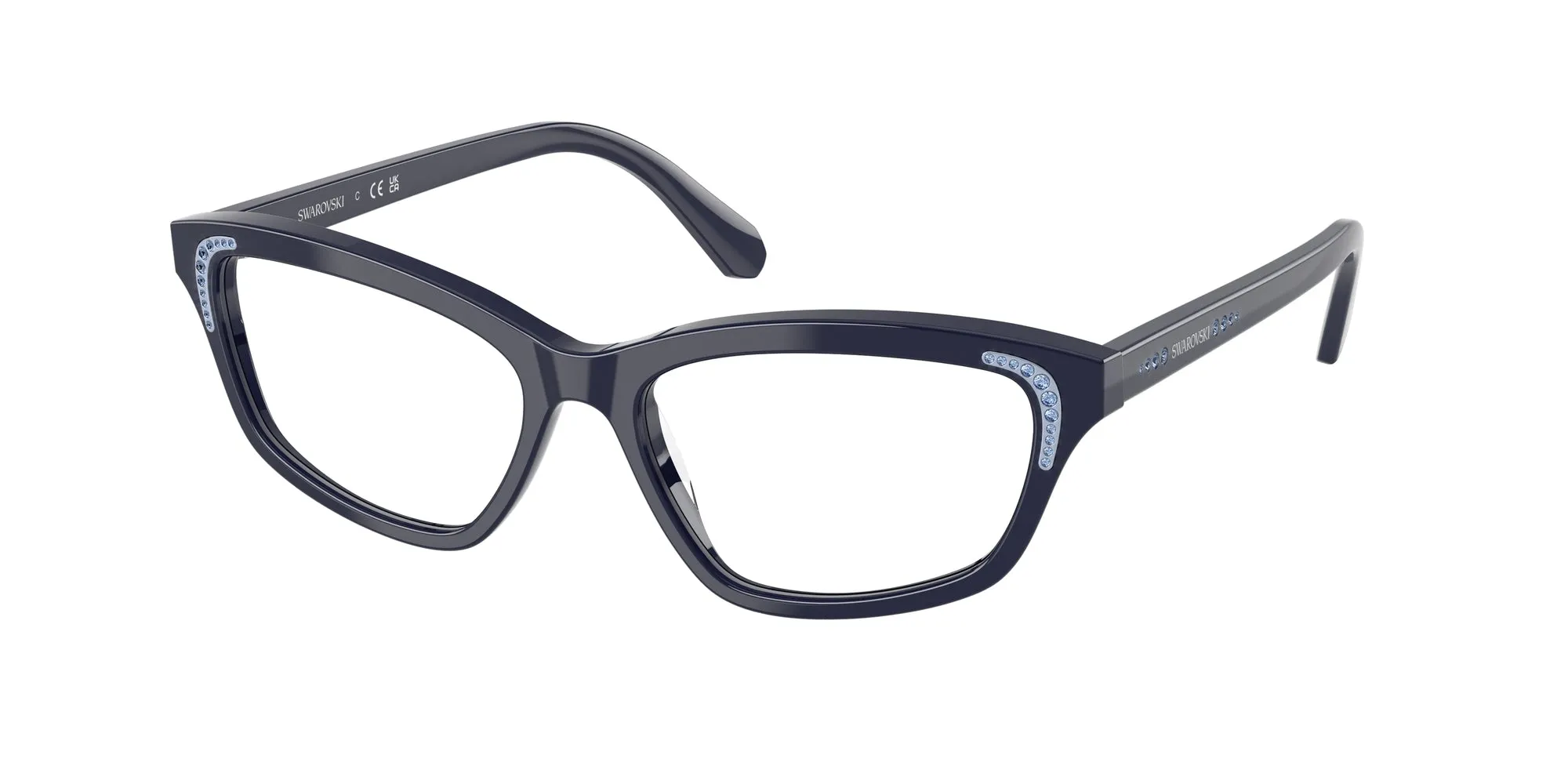 Swarovski SK2034 1004 Montature da vista Acetato Havana Geometrica Normale - immagine 1