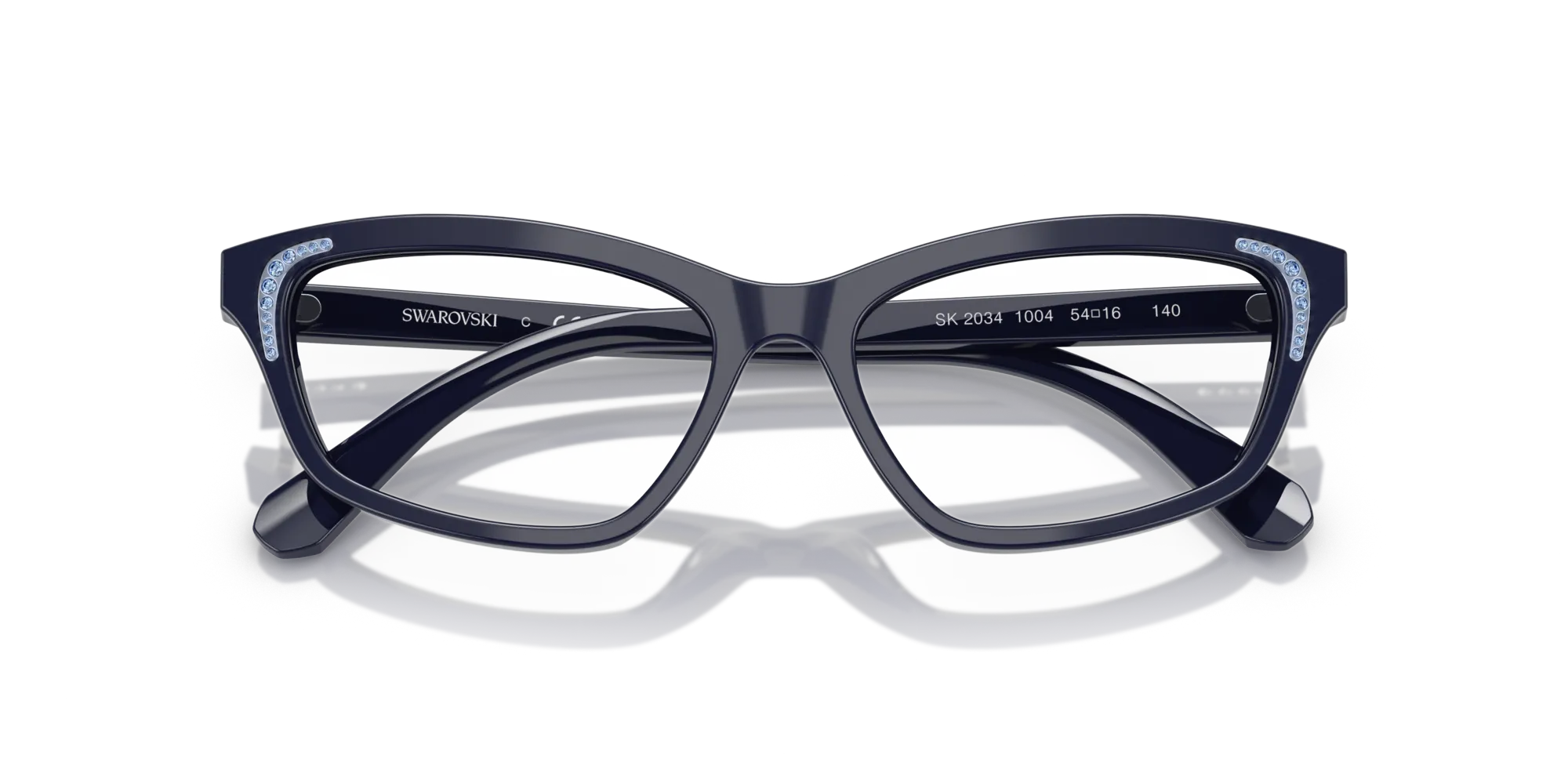 Swarovski SK2034 1004 Montature da vista Acetato Havana Geometrica Normale - immagine 2