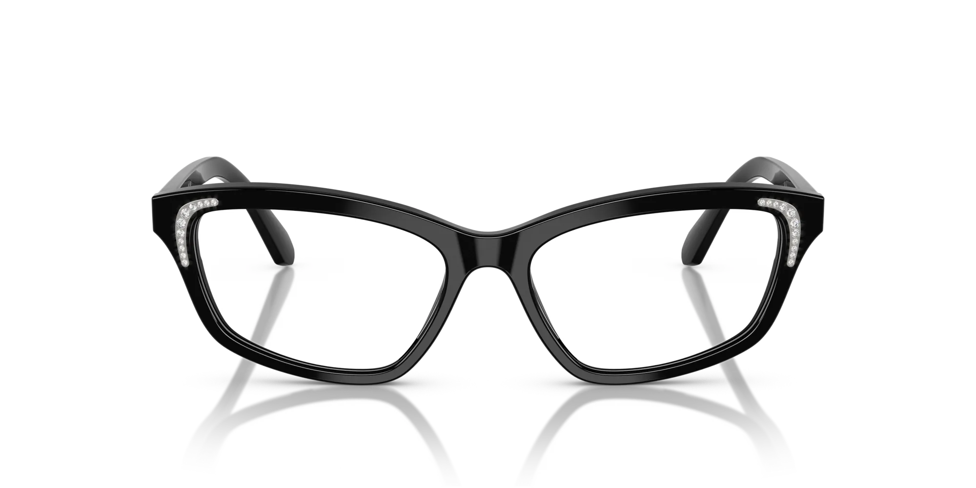 Swarovski SK2034 1001 Montature da vista Acetato Nero Geometrica Normale - immagine 3