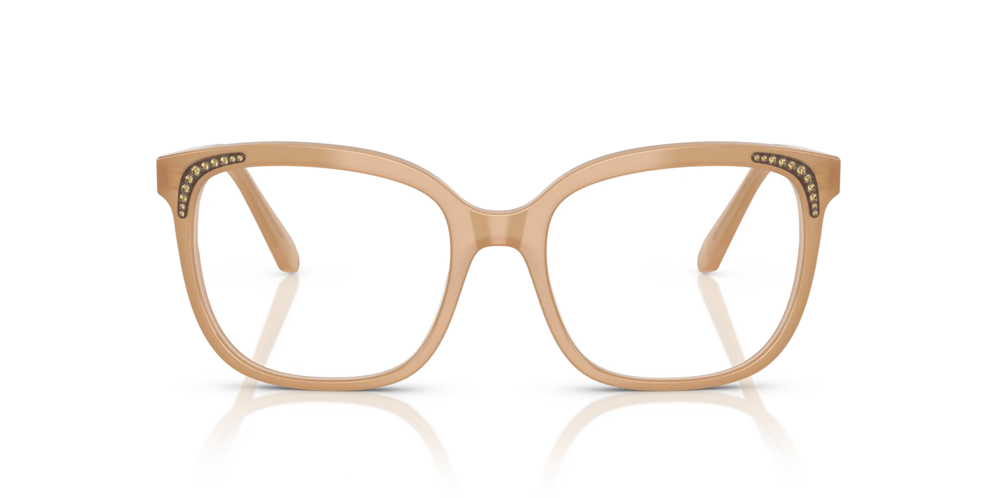 Swarovski SK2033 2002 Montature da vista Acetato Beige Farfalla Normale - immagine 3
