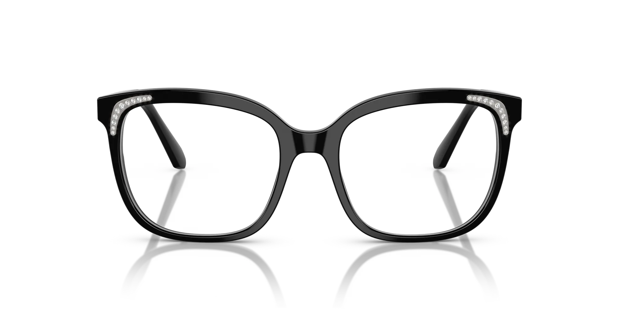 Swarovski SK2033 1001 Montature da vista Acetato Nero Farfalla Normale - immagine 3