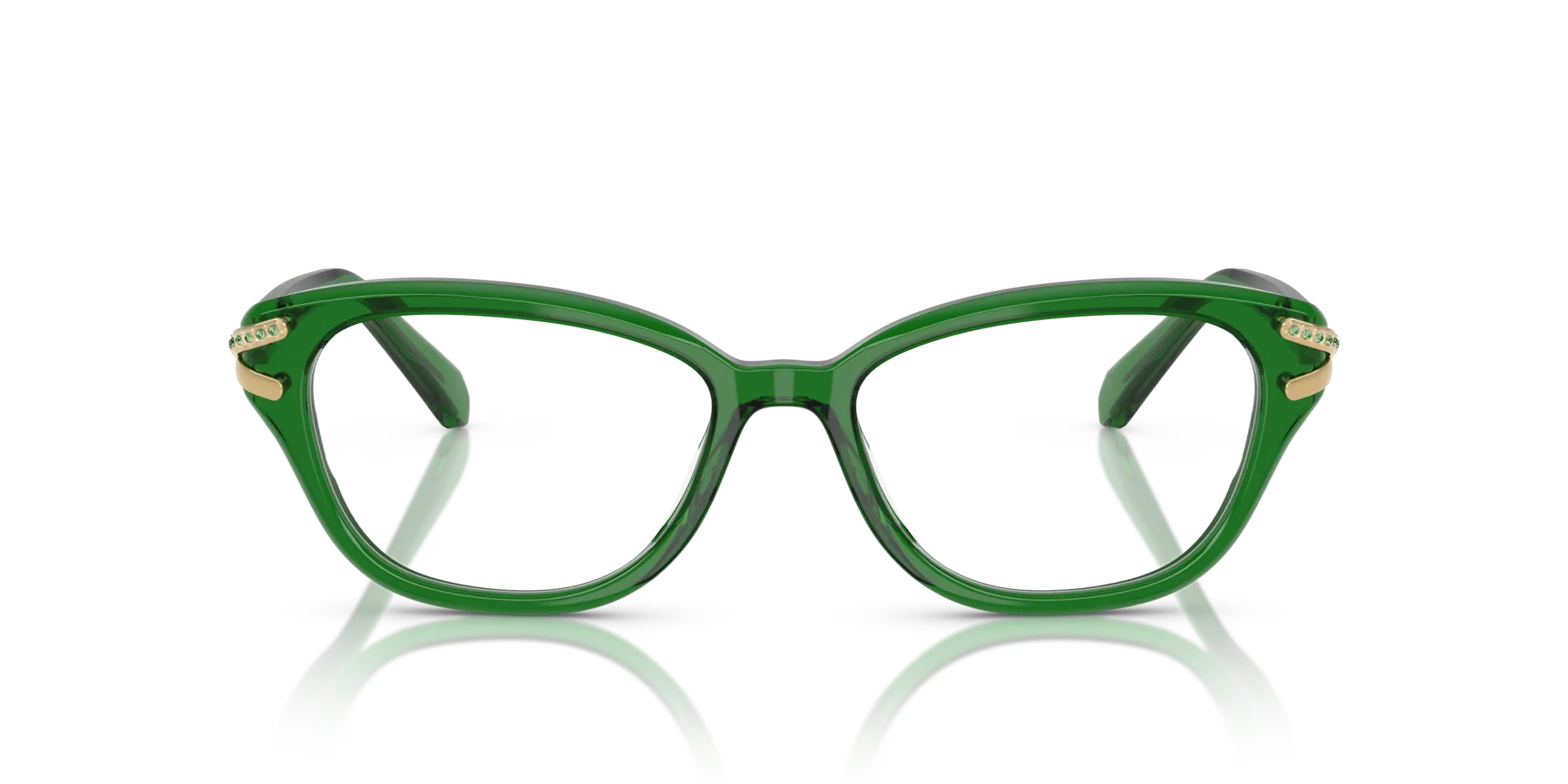 Swarovski SK2032 1064 Montature da vista Acetato Verde Pillow Normale - immagine 3