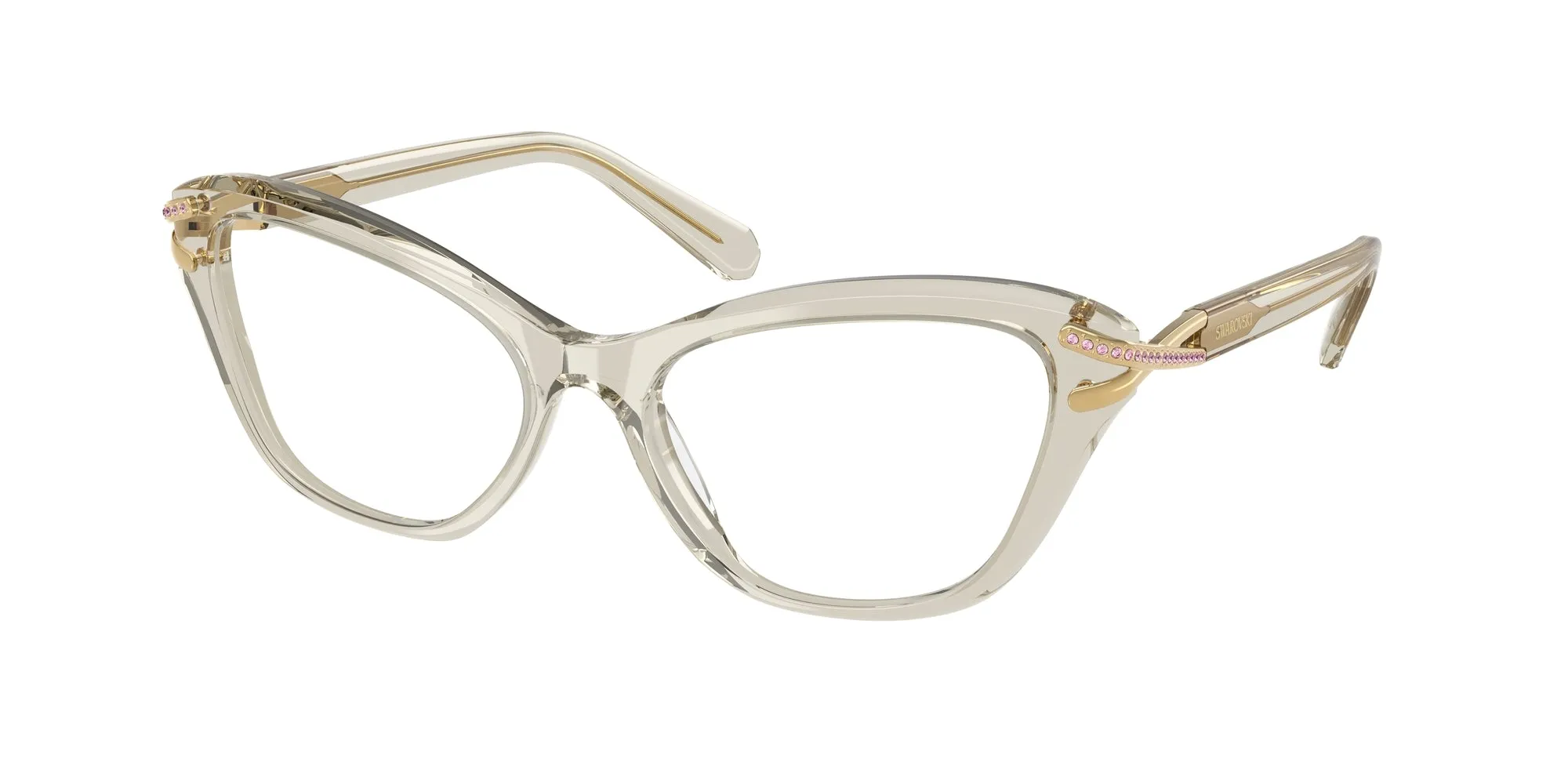 Swarovski SK2031 3003 Montature da vista Acetato Marrone Cat Eye Normale - immagine 1