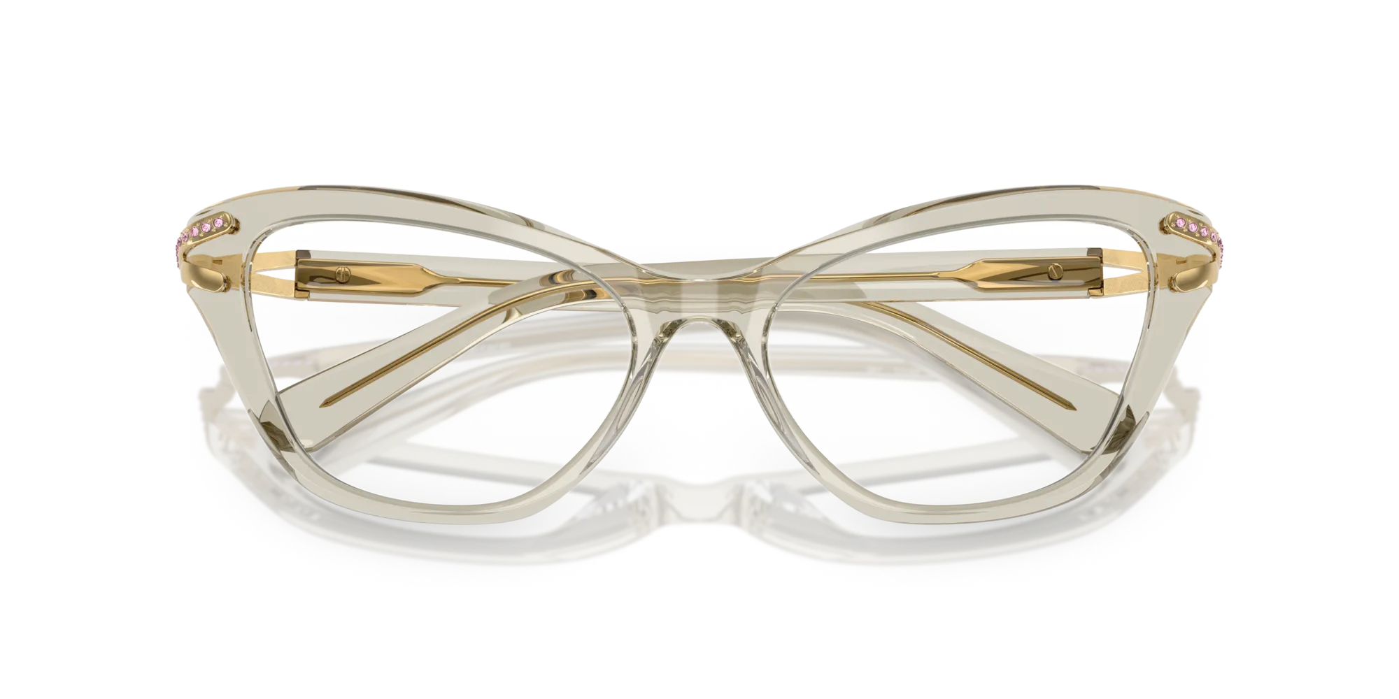 Swarovski SK2031 3003 Montature da vista Acetato Marrone Cat Eye Normale - immagine 2