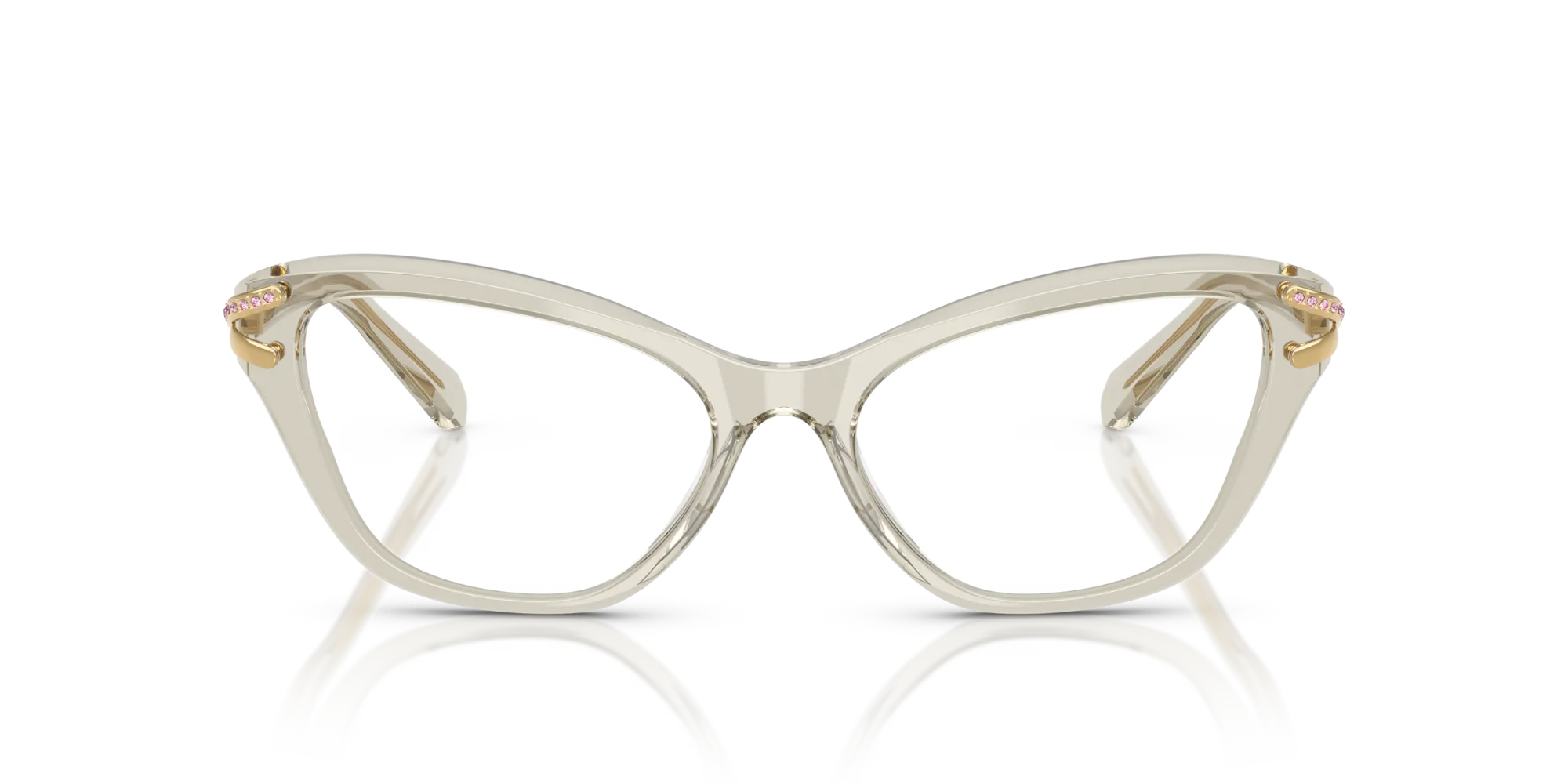 Swarovski SK2031 3003 Montature da vista Acetato Marrone Cat Eye Normale - immagine 3