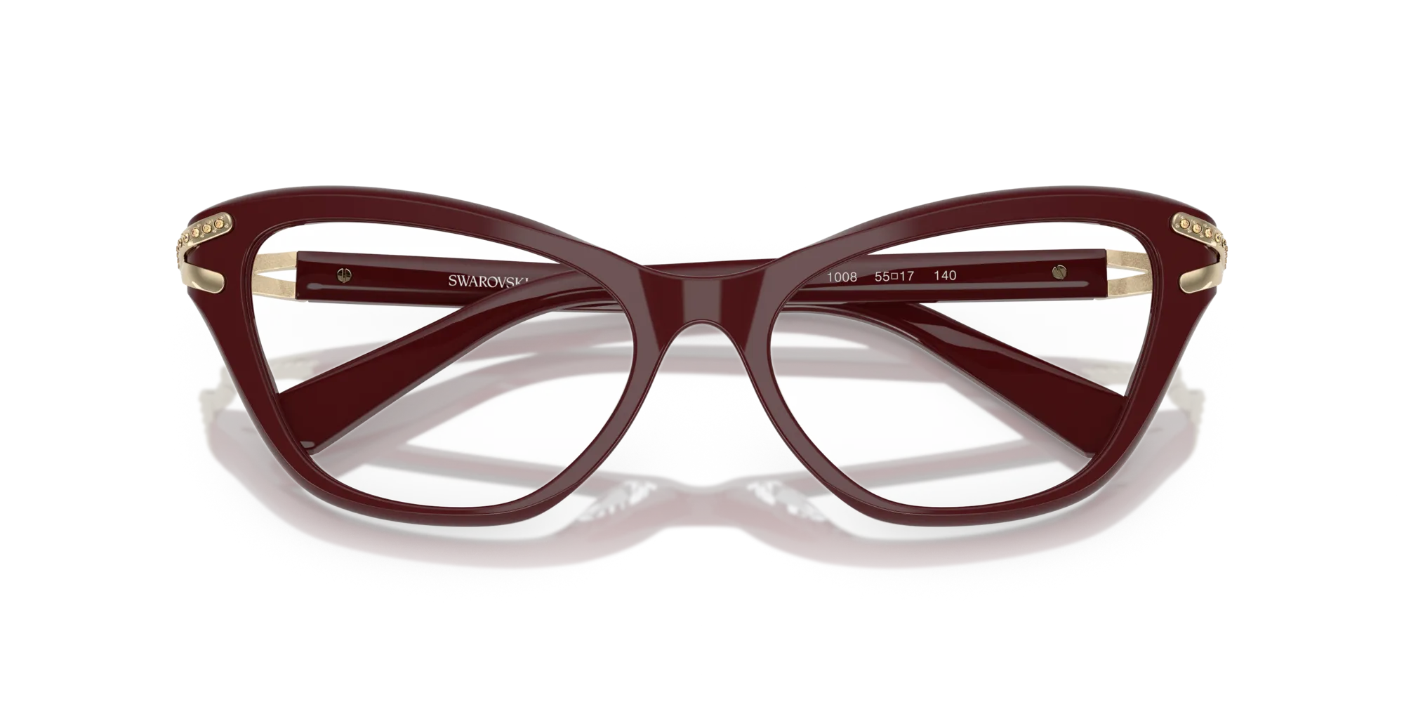 Swarovski SK2031 1008 Montature da vista Acetato Viola Cat Eye Normale - immagine 2