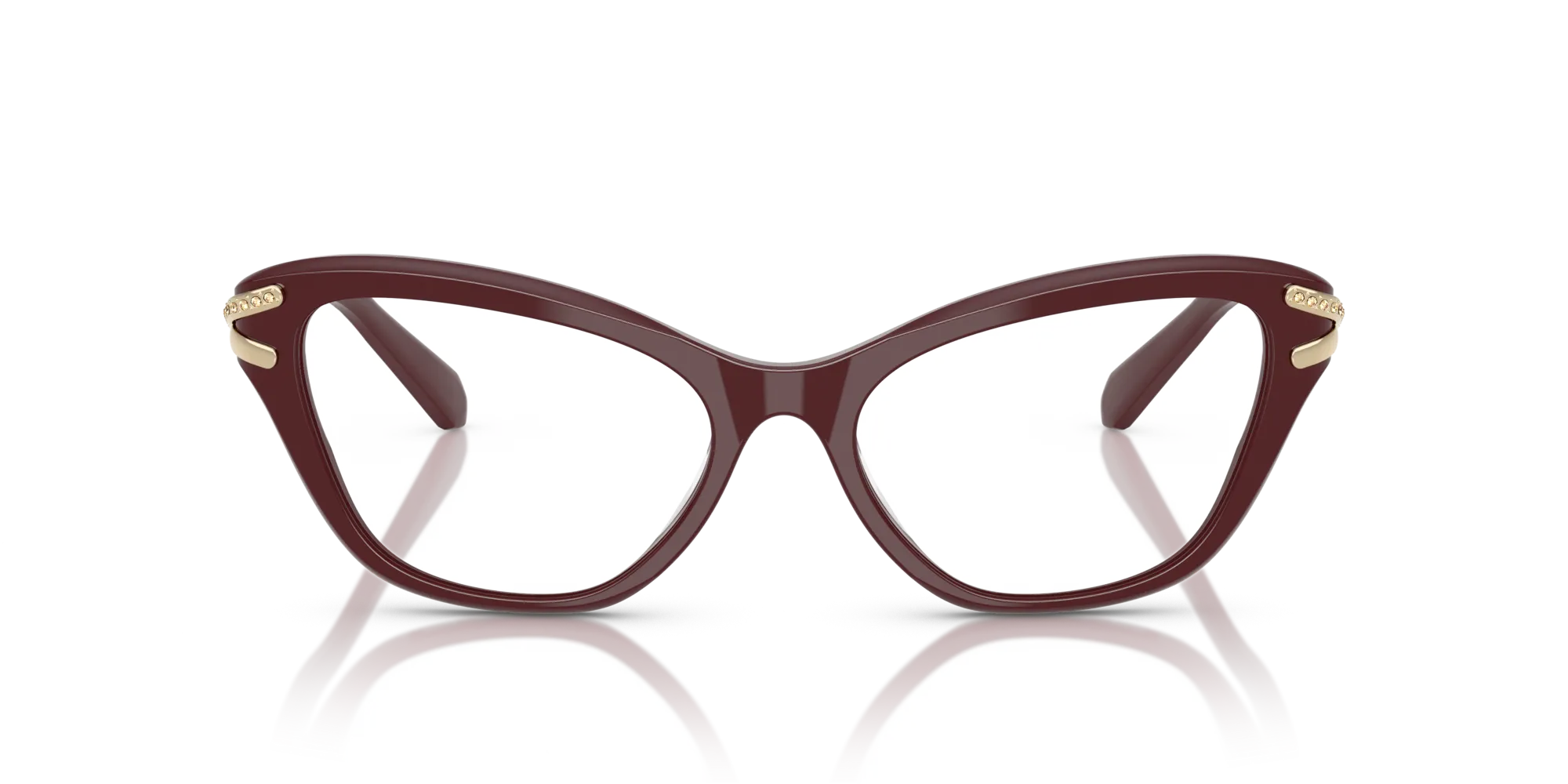 Swarovski SK2031 1008 Montature da vista Acetato Viola Cat Eye Normale - immagine 3