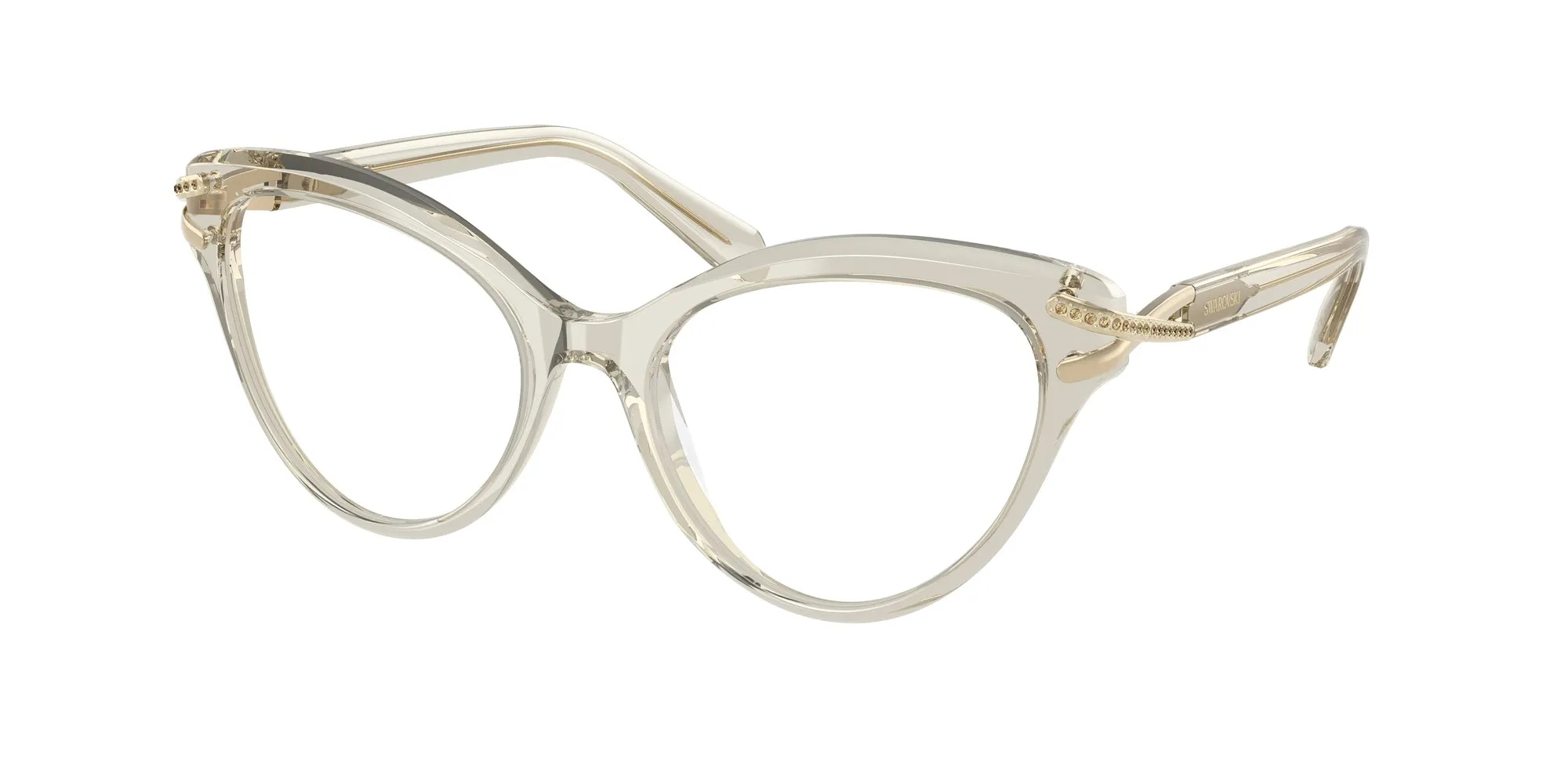 Swarovski SK2030 3003 Montature da vista Acetato Marrone Cat Eye Normale - immagine 1