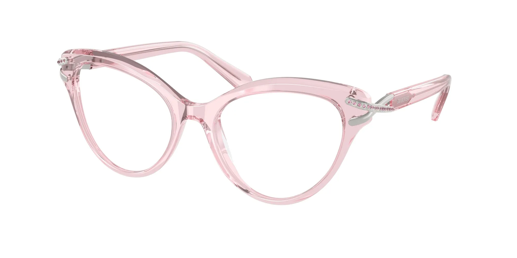 Swarovski SK2030 3001 Montature da vista Acetato Rosa Cat Eye Normale - immagine 1