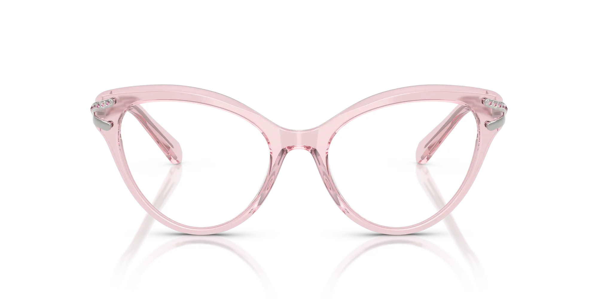 Swarovski SK2030 3001 Montature da vista Acetato Rosa Cat Eye Normale - immagine 3