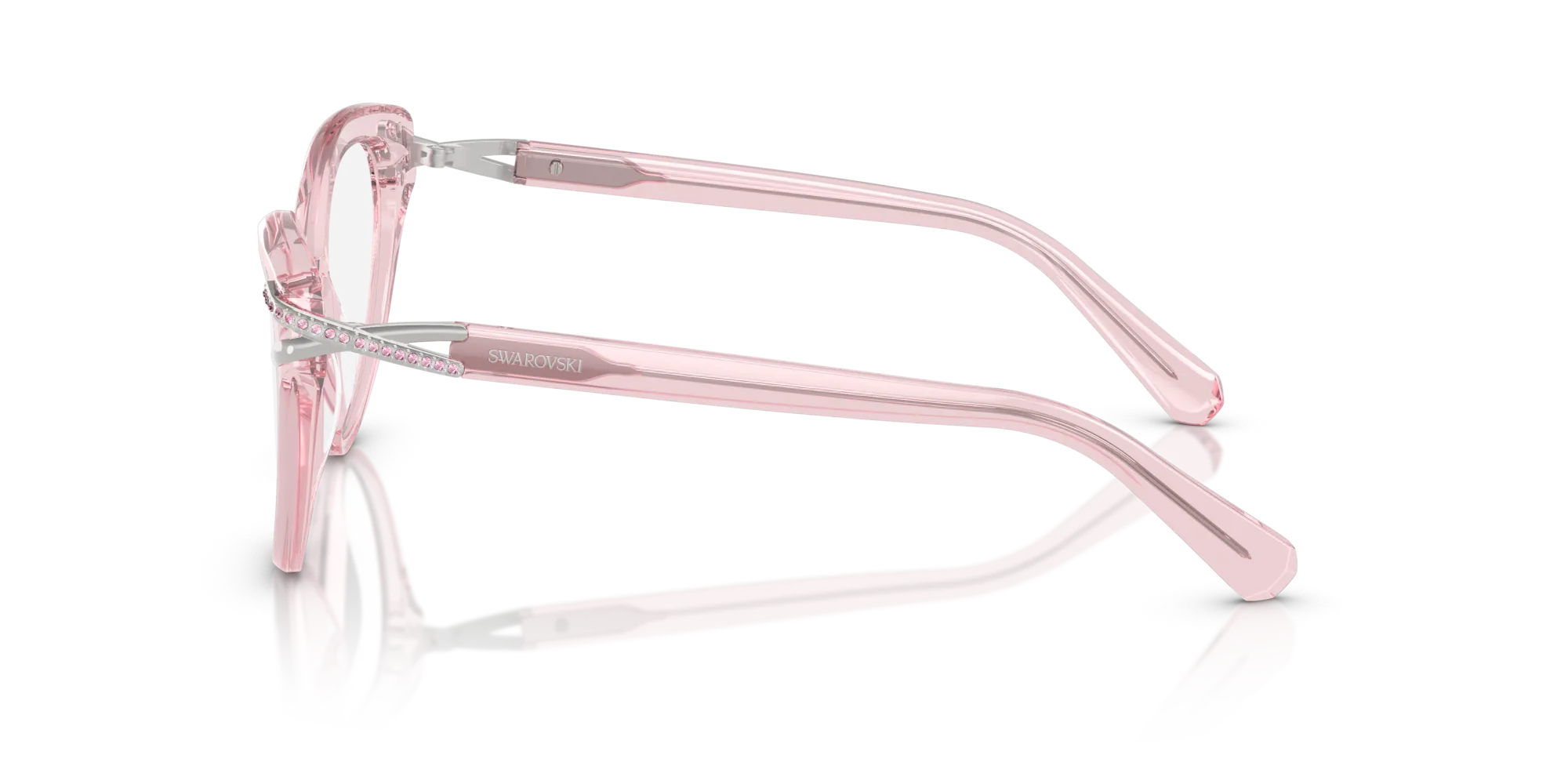 Swarovski SK2030 3001 Montature da vista Acetato Rosa Cat Eye Normale - immagine 4