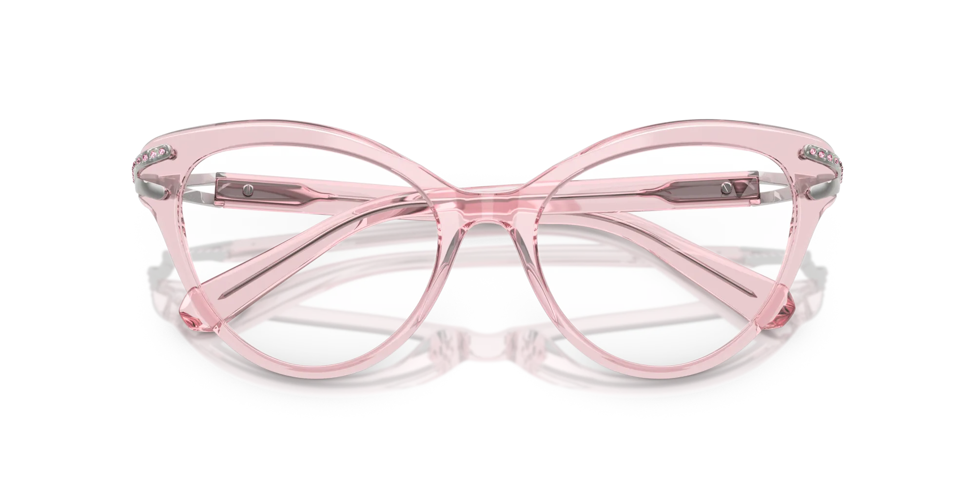 Swarovski SK2030 3001 Montature da vista Acetato Rosa Cat Eye Normale - immagine 2