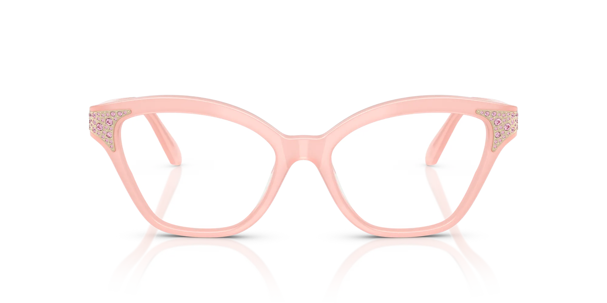 Swarovski SK2029 1031 Montature da vista Acetato Rosa Cat Eye Normale - immagine 3