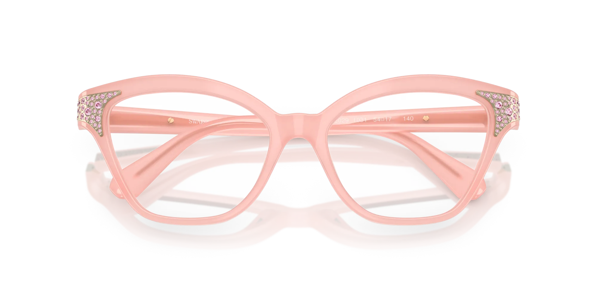 Swarovski SK2029 1031 Montature da vista Acetato Rosa Cat Eye Normale - immagine 2