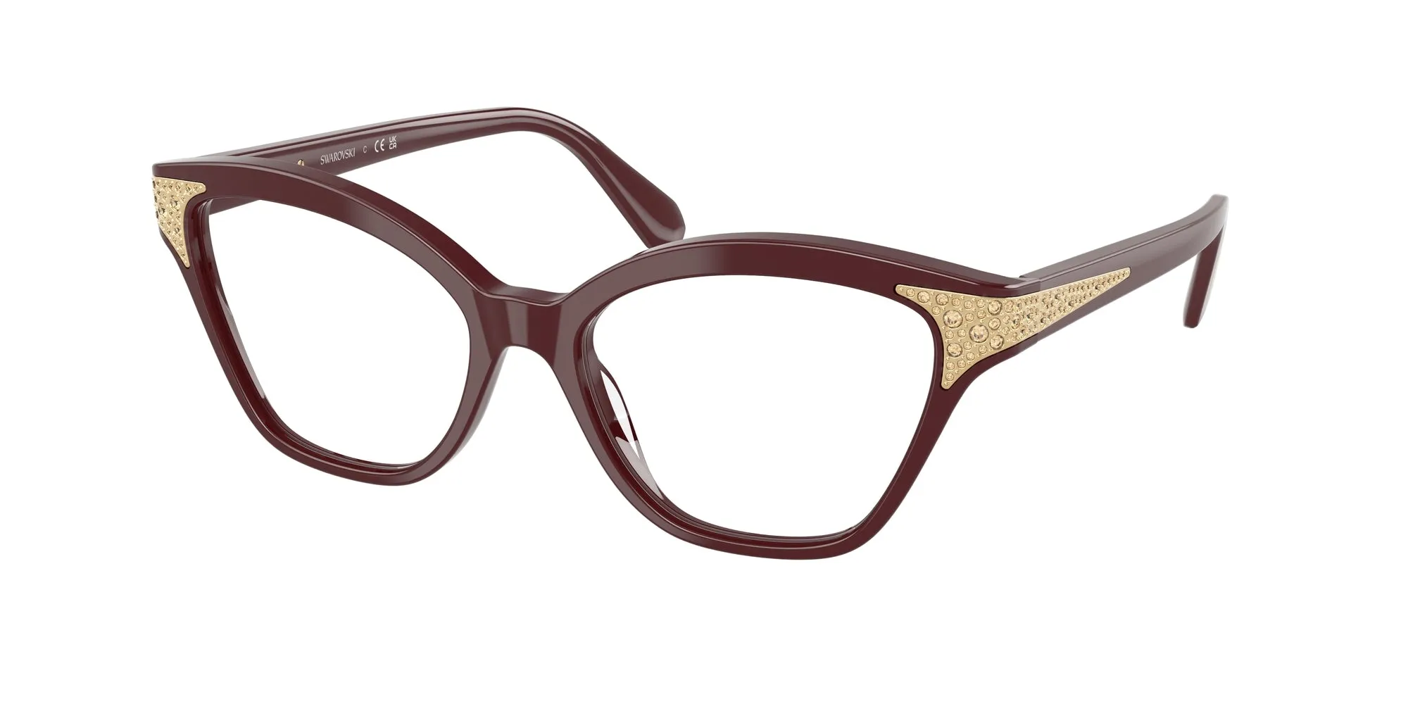 Swarovski SK2029 1008 Montature da vista Acetato Viola Cat Eye Normale - immagine 1