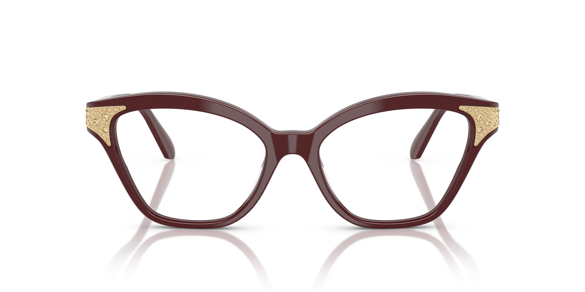 Swarovski SK2029 1008 Montature da vista Acetato Viola Cat Eye Normale - immagine 3