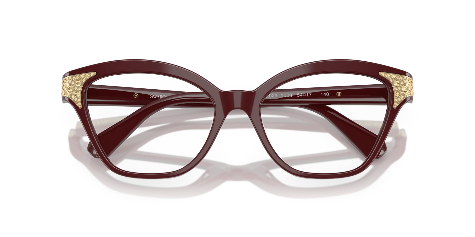 Swarovski SK2029 1008 Montature da vista Acetato Viola Cat Eye Normale - immagine 2