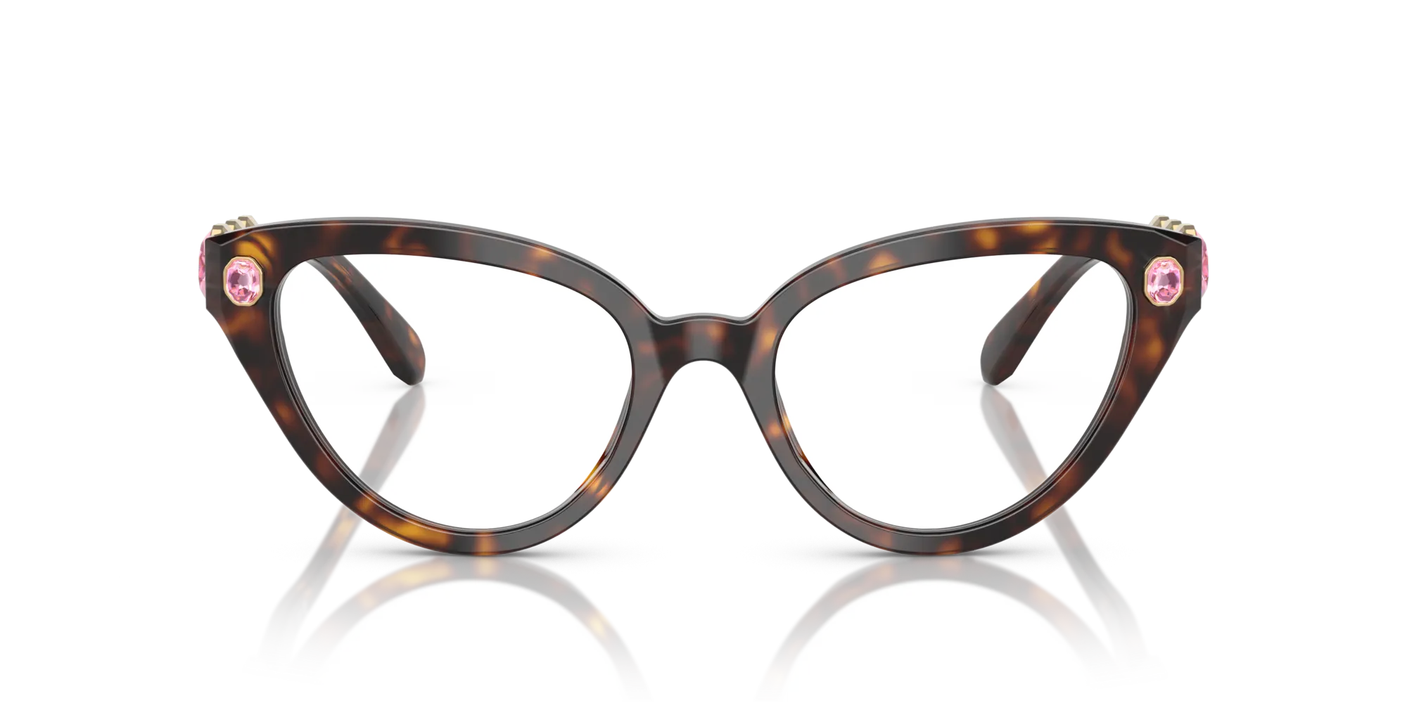 Swarovski SK2028 1002 Montature da vista Acetato Tartaruga Cat Eye Normale - immagine 3