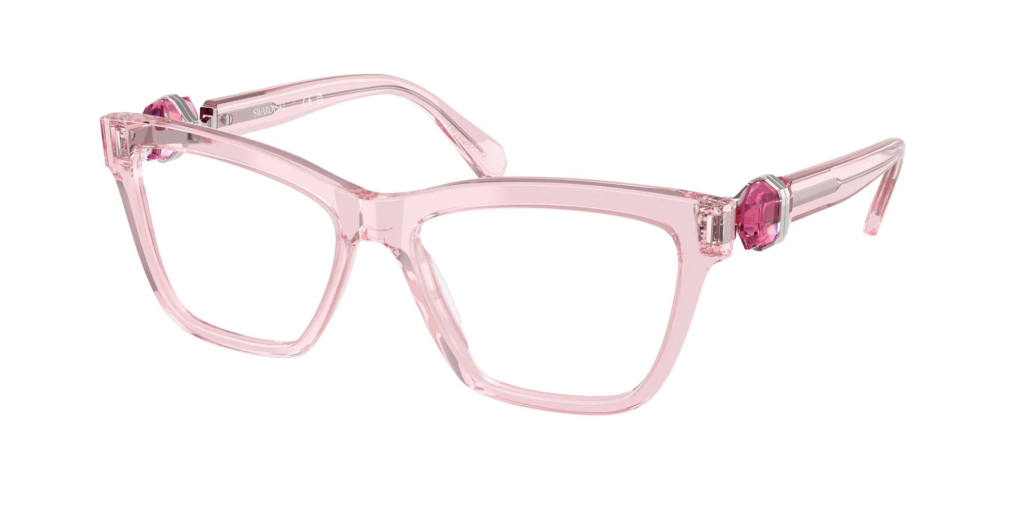 Swarovski SK2021 3001 Montature da vista Acetato Rosa Squadrata Normale - immagine 1