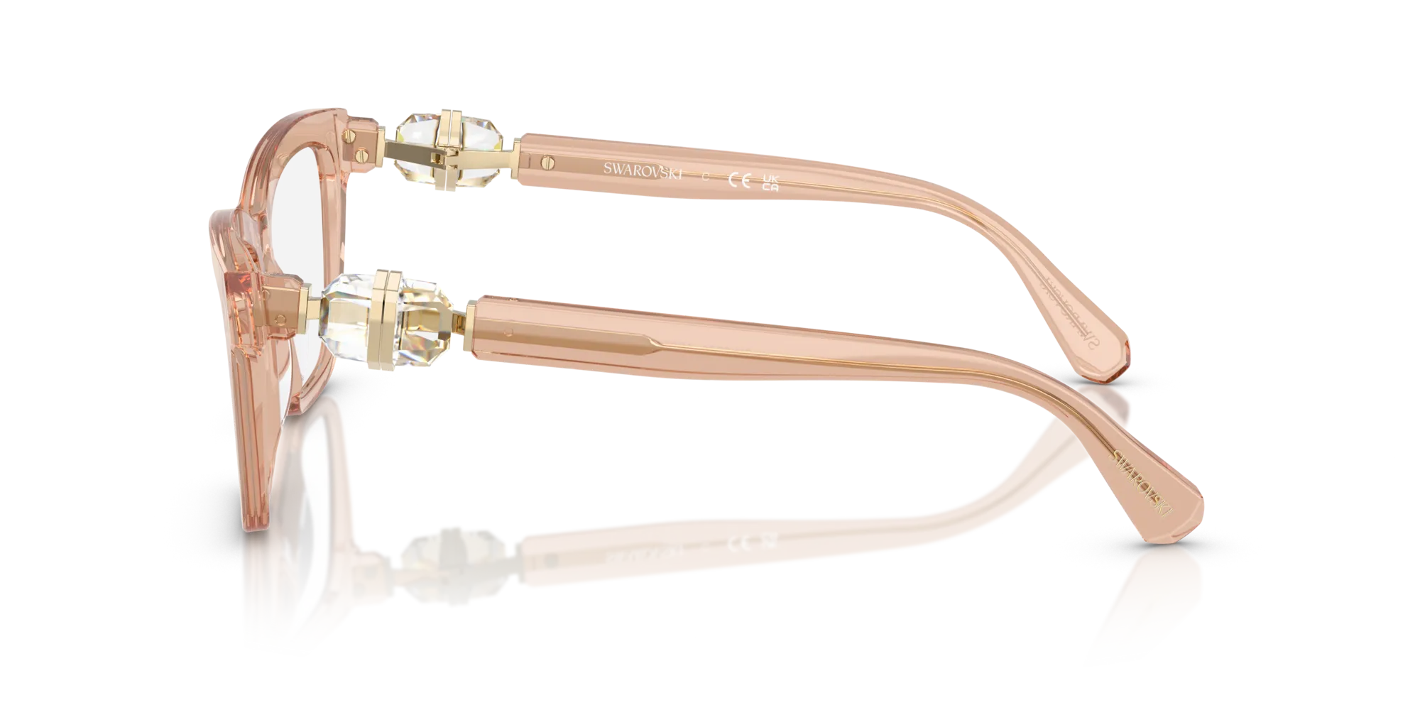 Swarovski SK2021 1063 Montature da vista Acetato Marrone Squadrata Normale - immagine 4