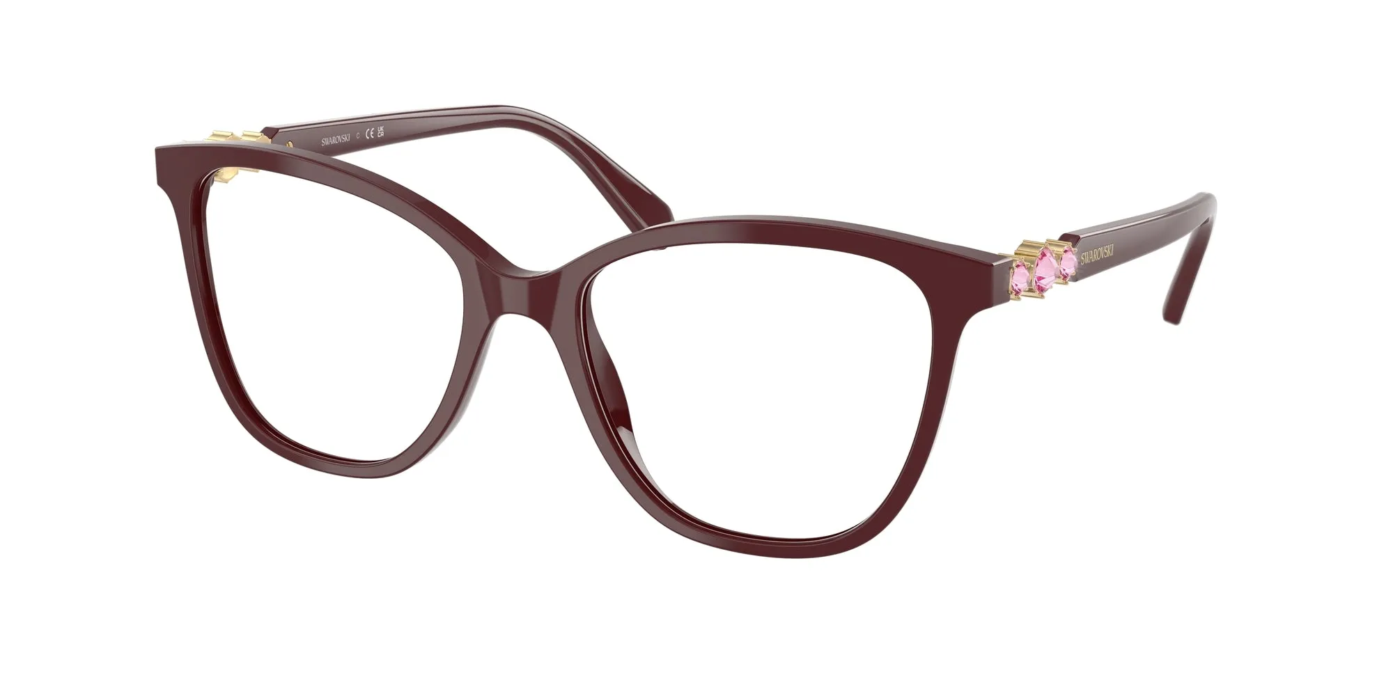 Swarovski SK2020 1008 Montature da vista Acetato Viola Squadrata Normale - immagine 1