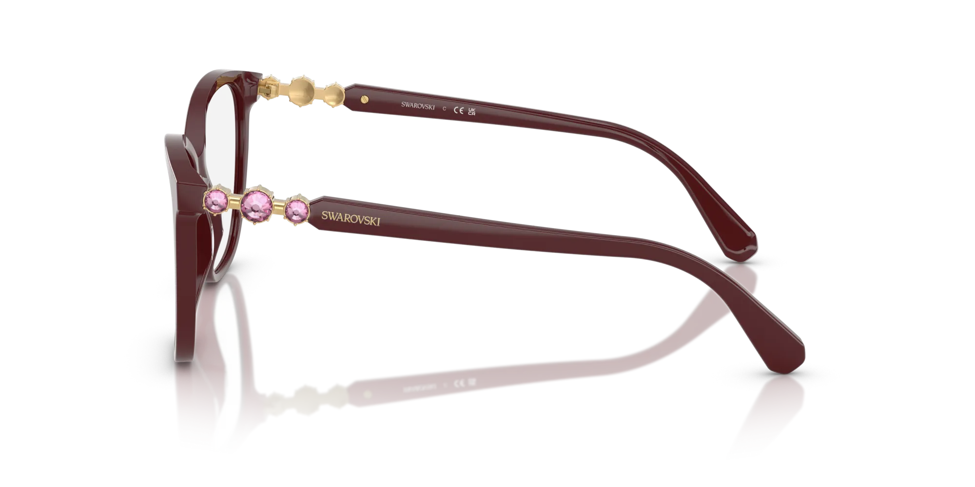 Swarovski SK2020 1008 Montature da vista Acetato Viola Squadrata Normale - immagine 4