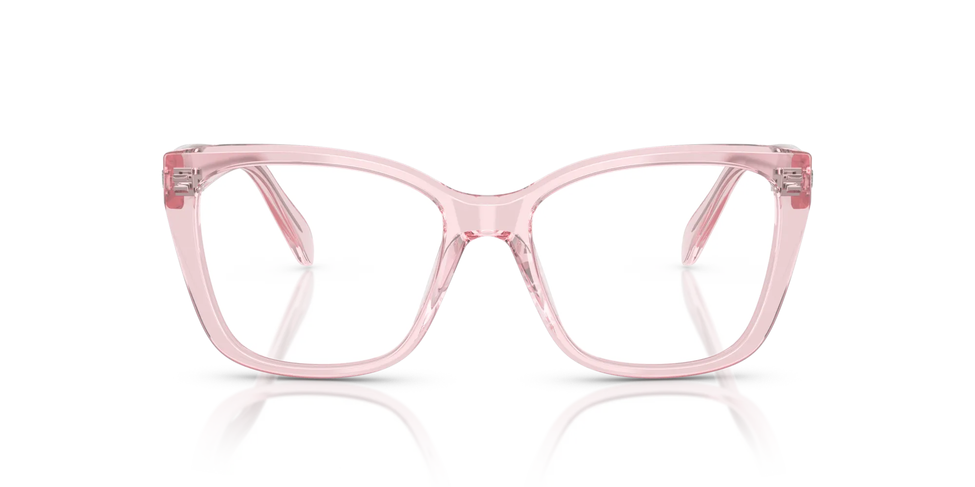Swarovski SK2008 3001 Montature da vista Acetato Rosa Trasparente Geometrica Normale - immagine 3