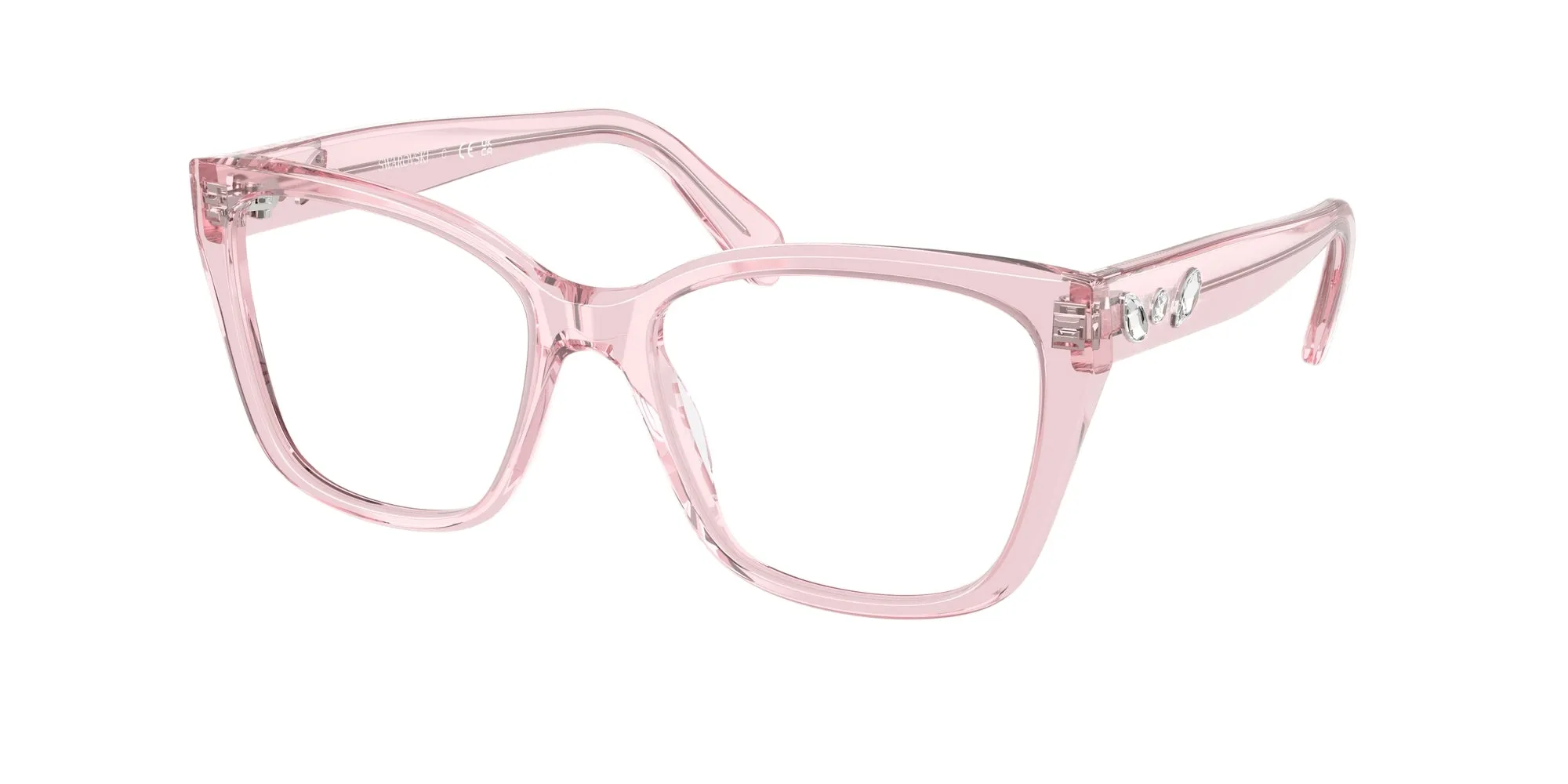 Swarovski SK2008 3001 Montature da vista Acetato Rosa Geometrica Normale - immagine 1
