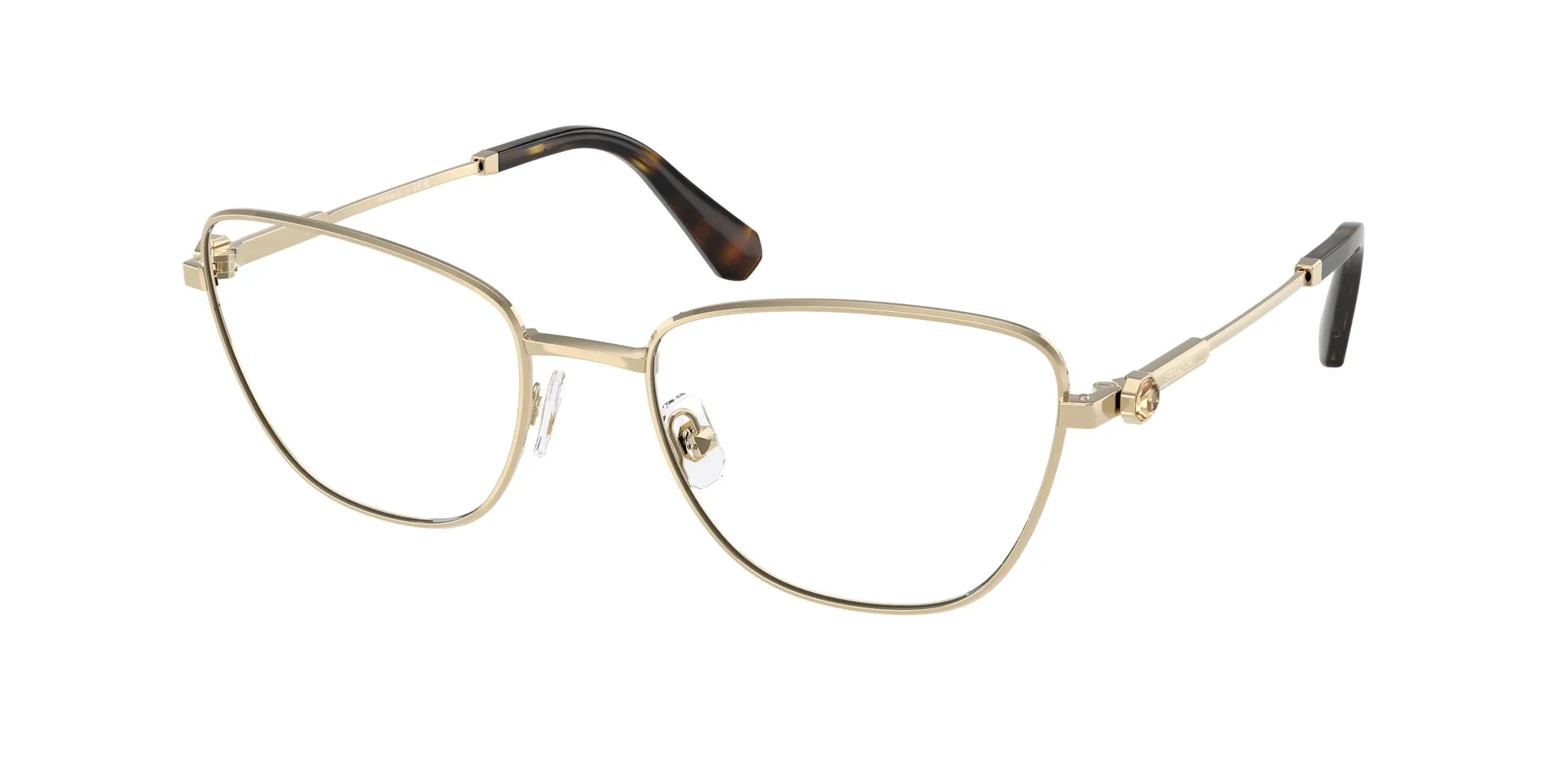 Swarovski SK1018 4028 Montature da vista Metallo Oro Cat Eye Normale - immagine 1