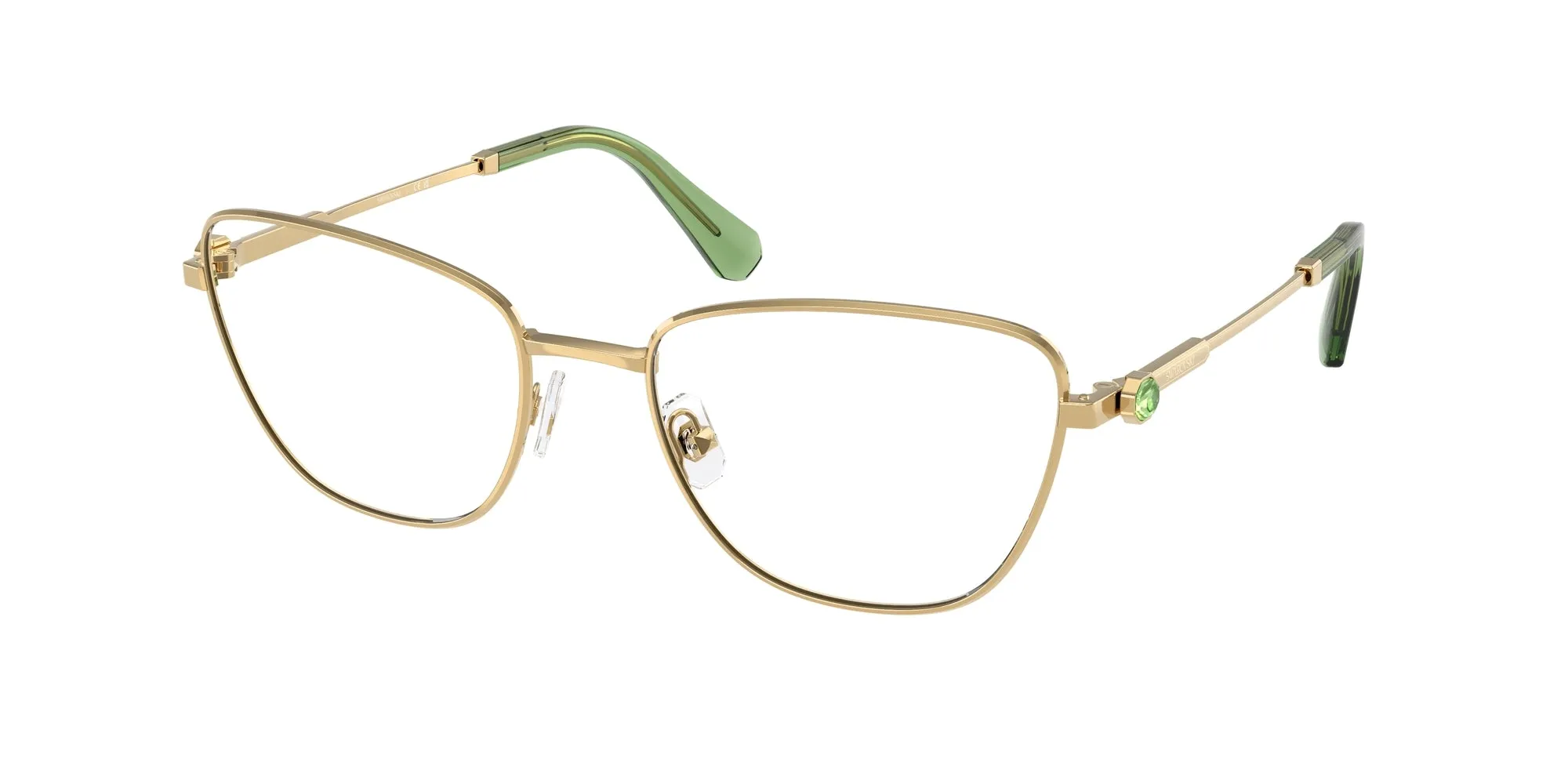 Swarovski SK1018 4017 Montature da vista Metallo Oro Cat Eye Normale - immagine 1