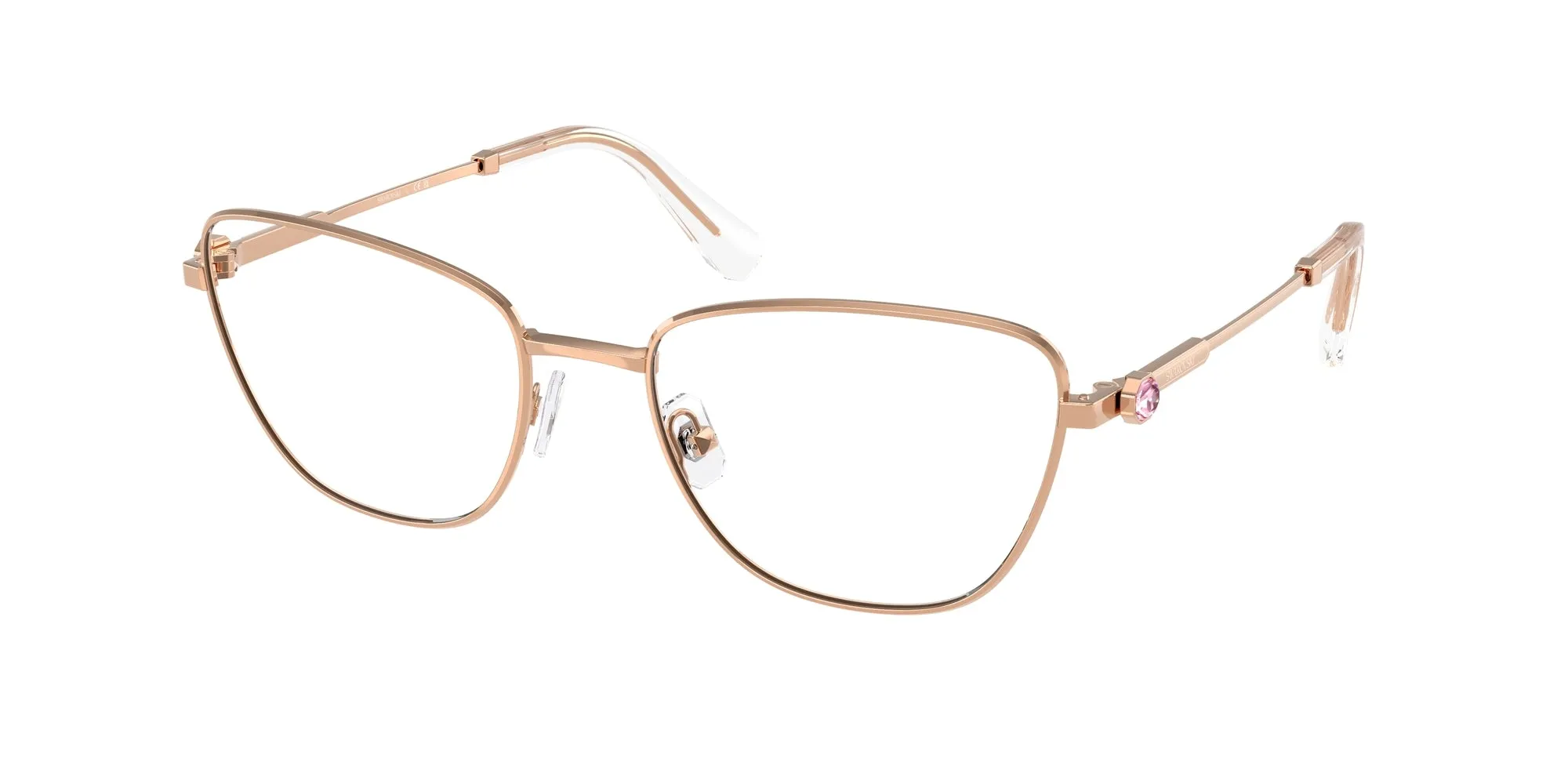 Swarovski SK1018 4014 Montature da vista Metallo Oro Cat Eye Normale - immagine 1