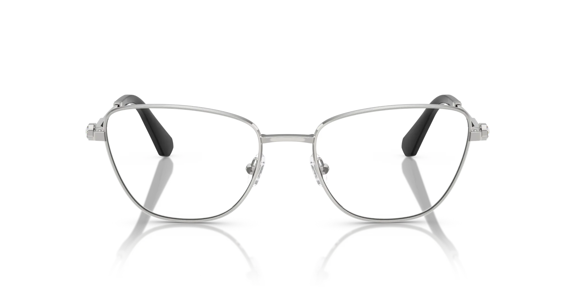 Swarovski SK1018 4001 Montature da vista Metallo Argento Cat Eye Normale - immagine 3