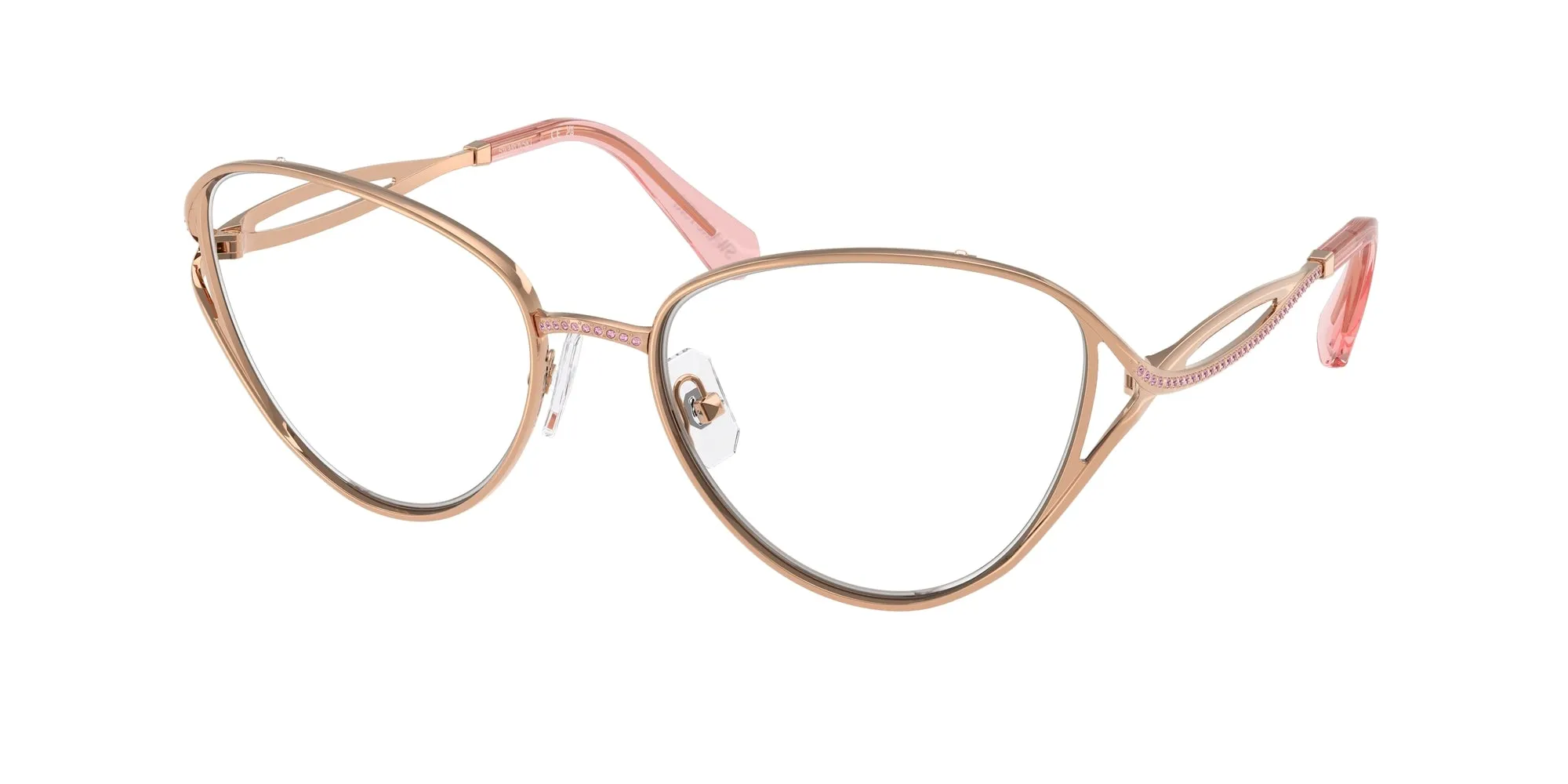 Swarovski SK1017 4014 Montature da vista Metallo Oro Cat Eye Normale - immagine 1