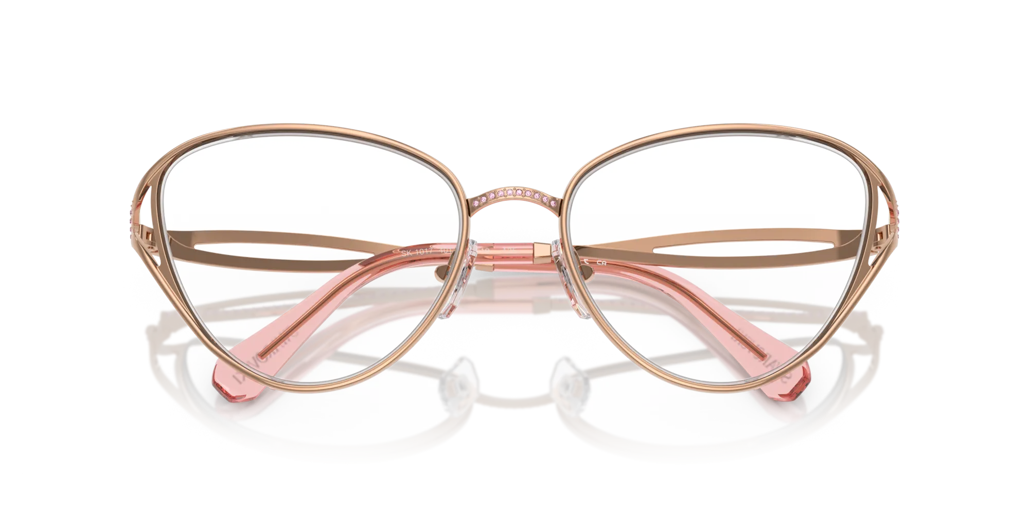 Swarovski SK1017 4014 Montature da vista Metallo Oro Cat Eye Normale - immagine 2