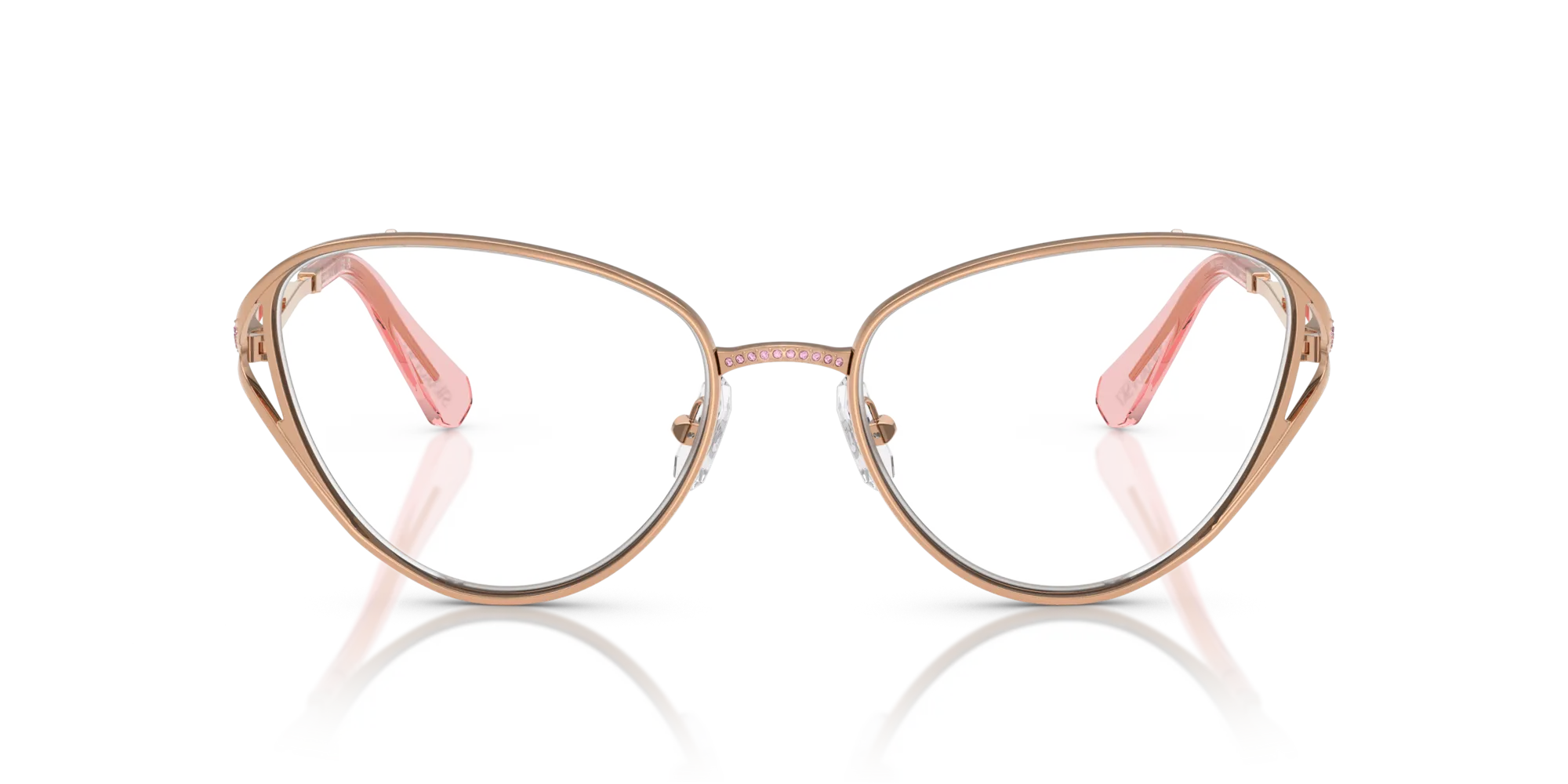 Swarovski SK1017 4014 Montature da vista Metallo Oro Cat Eye Normale - immagine 3