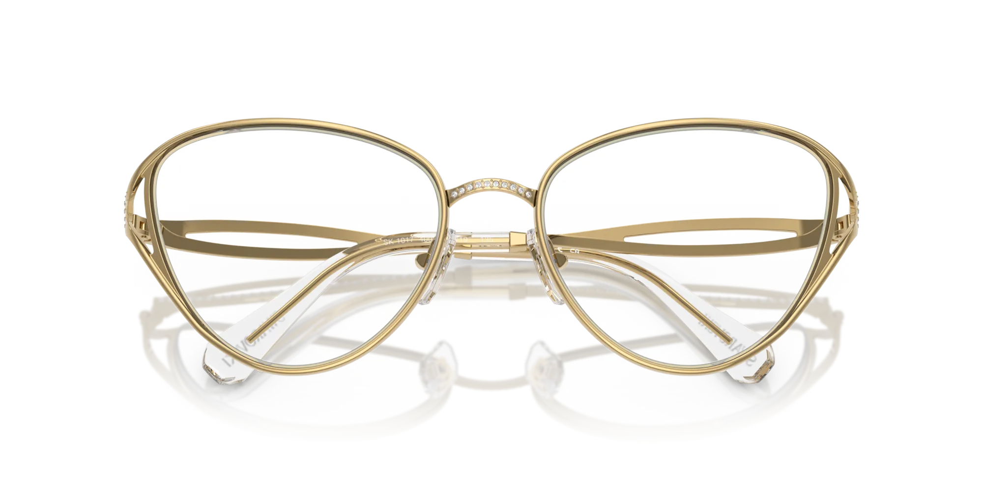 Swarovski SK1017 4004 Montature da vista Metallo Oro Cat Eye Normale - immagine 2