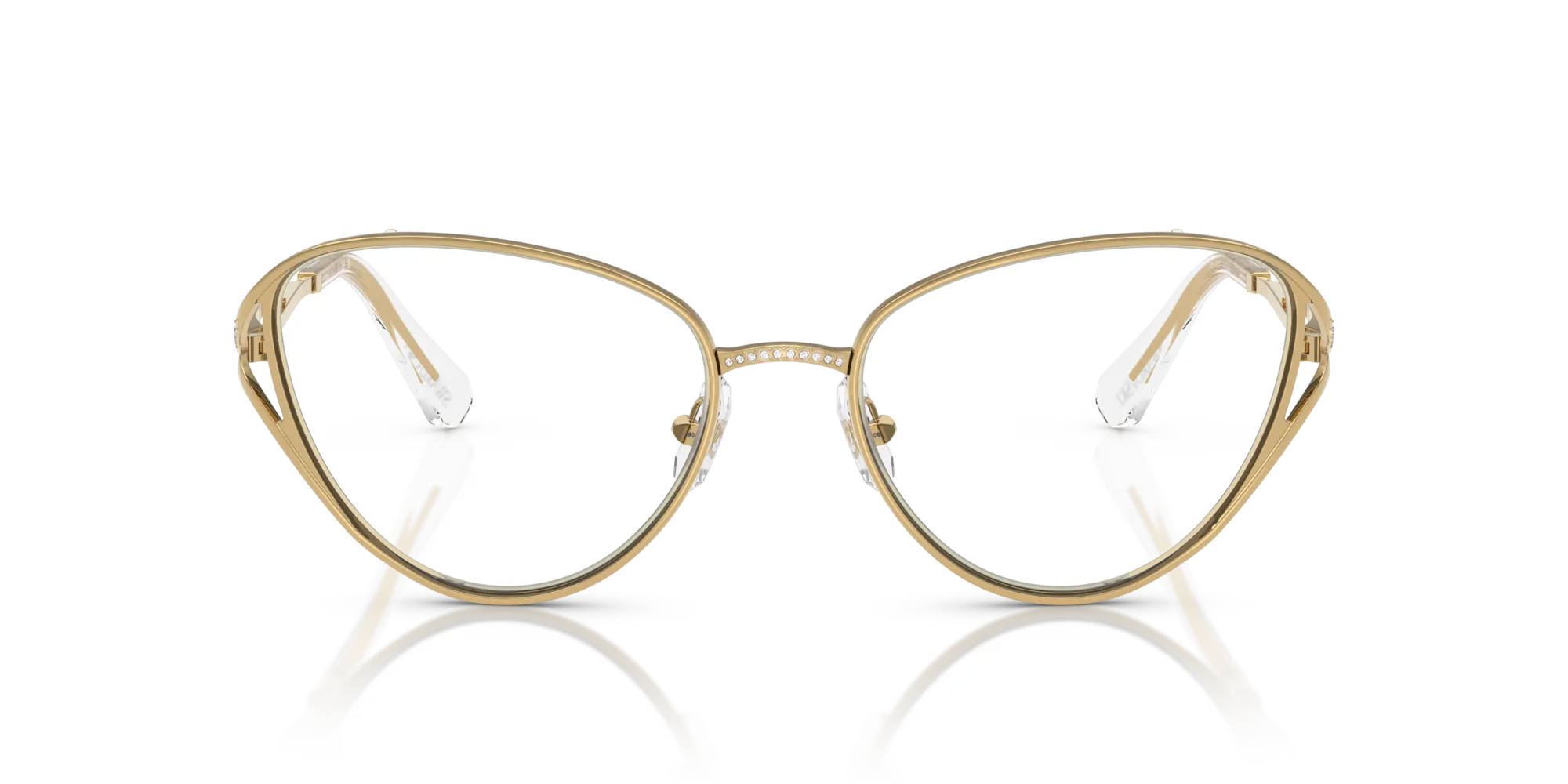 Swarovski SK1017 4004 Montature da vista Metallo Oro Cat Eye Normale - immagine 3